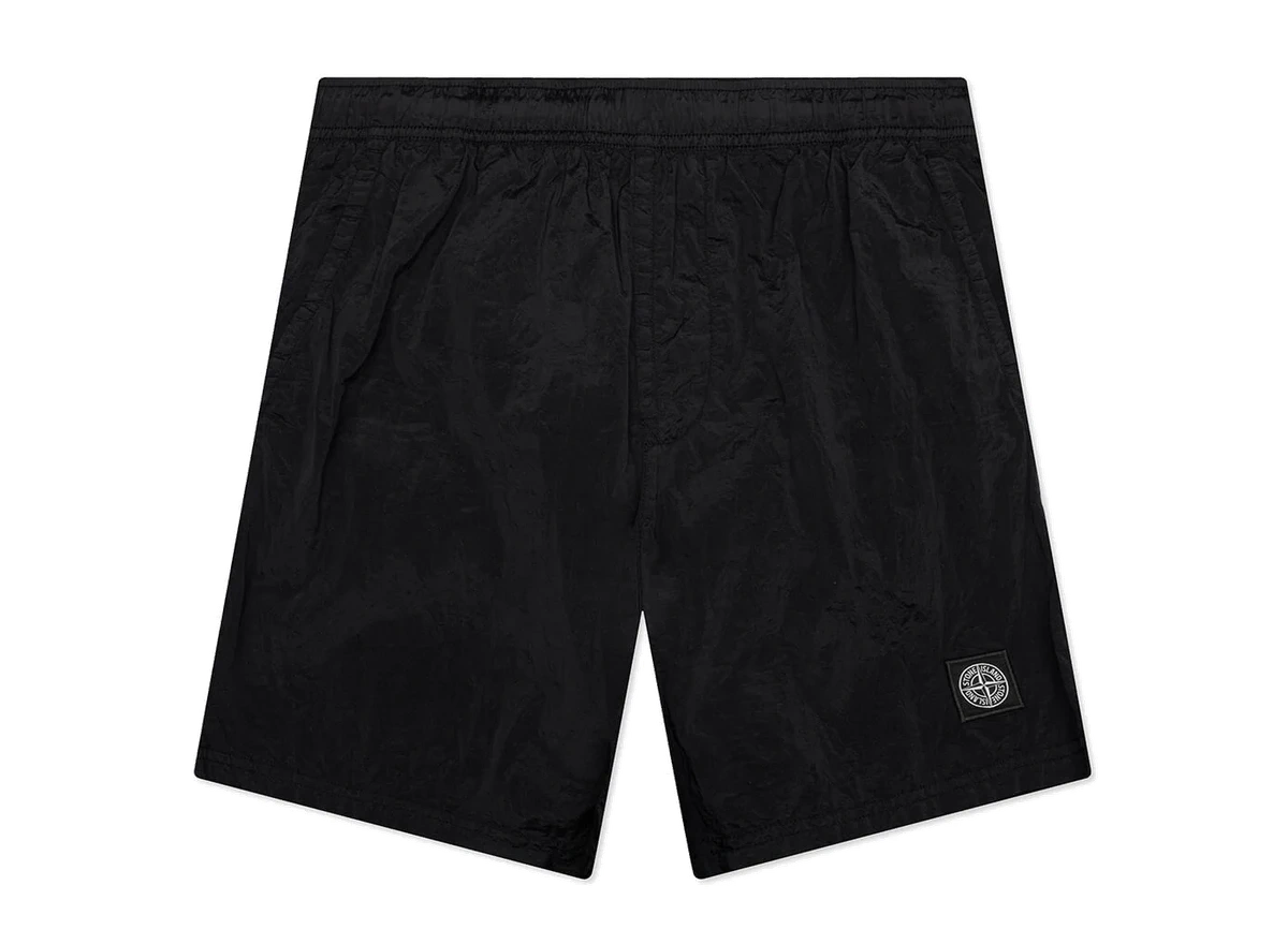 Stone Island Econyl Regenerated Nylon Swim Trunks Black product photo