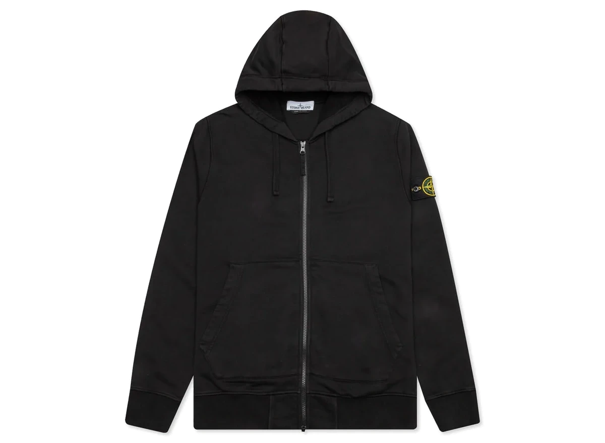 Foto del prodotto Stone Island Full Zip Hooded Sweatshirt 64251 Black