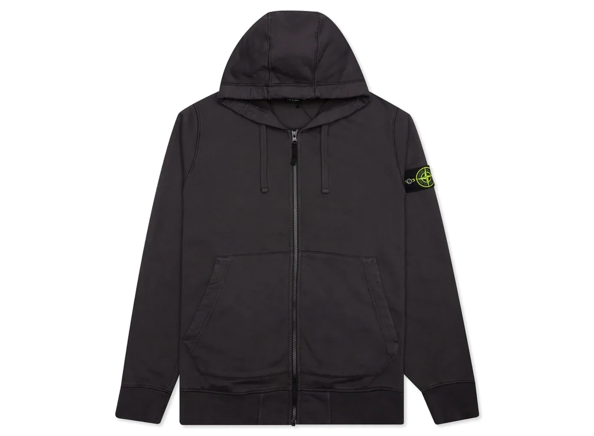Foto del prodotto Stone Island Full Zip Hooded Sweatshirt 64251 Charcoal