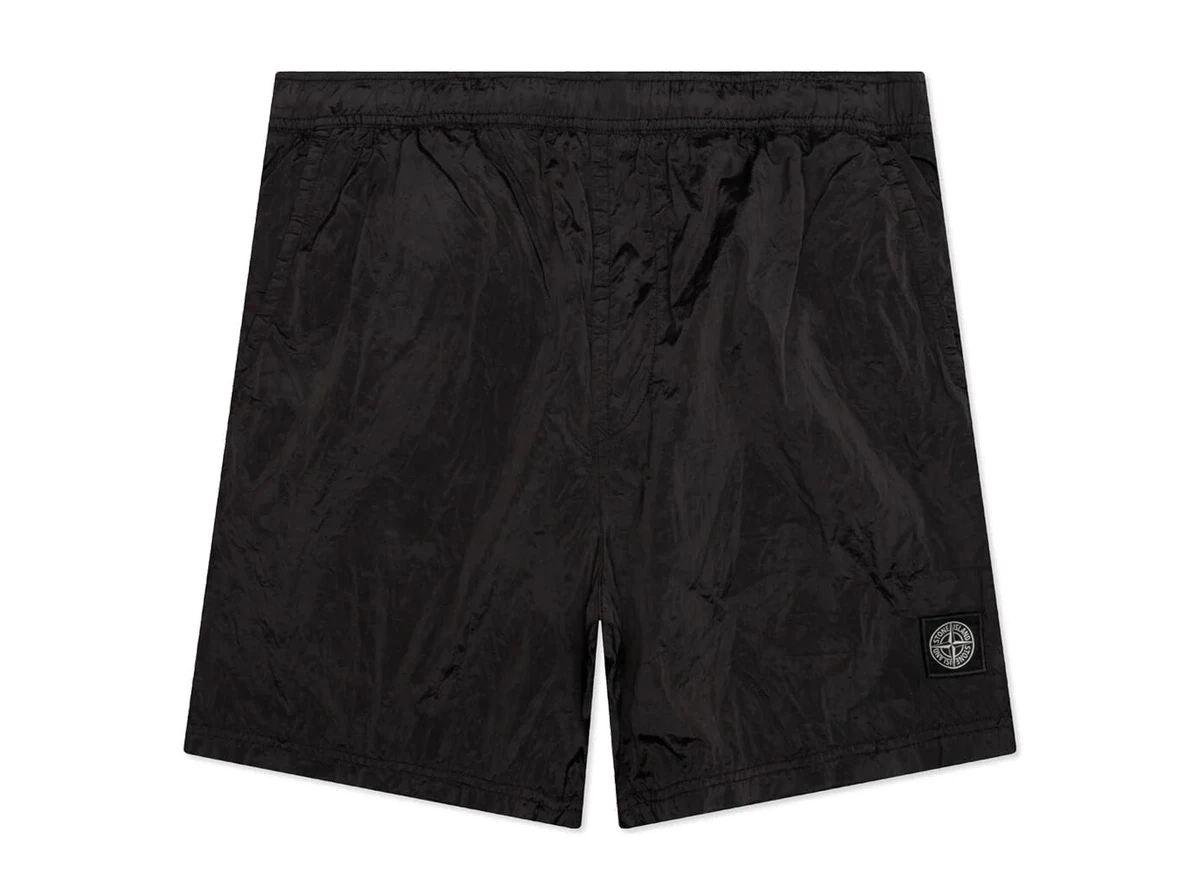 Stone Island Econyl Regenerated Nylon Swim Trunks Charcoal product photo