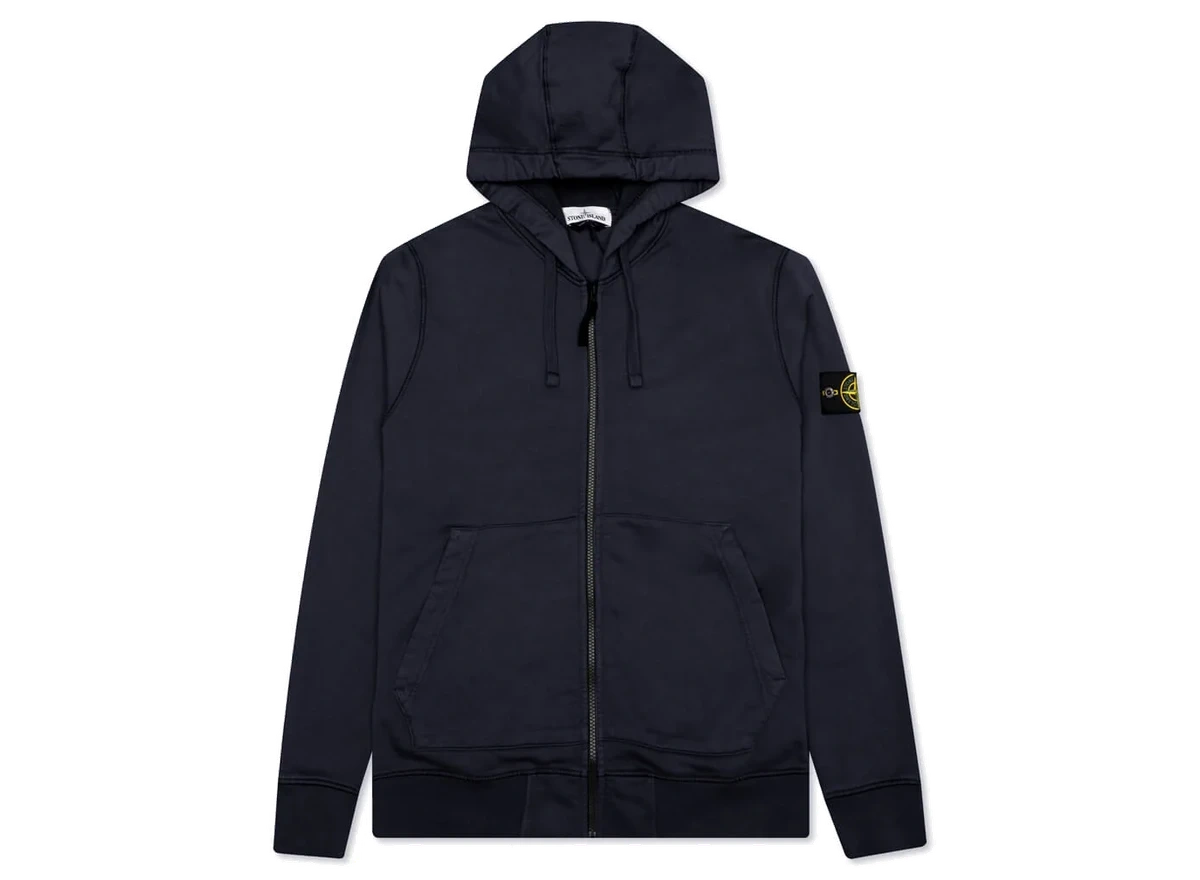Foto del prodotto Stone Island Full Zip Hooded Sweatshirt 64251 Navy Blue