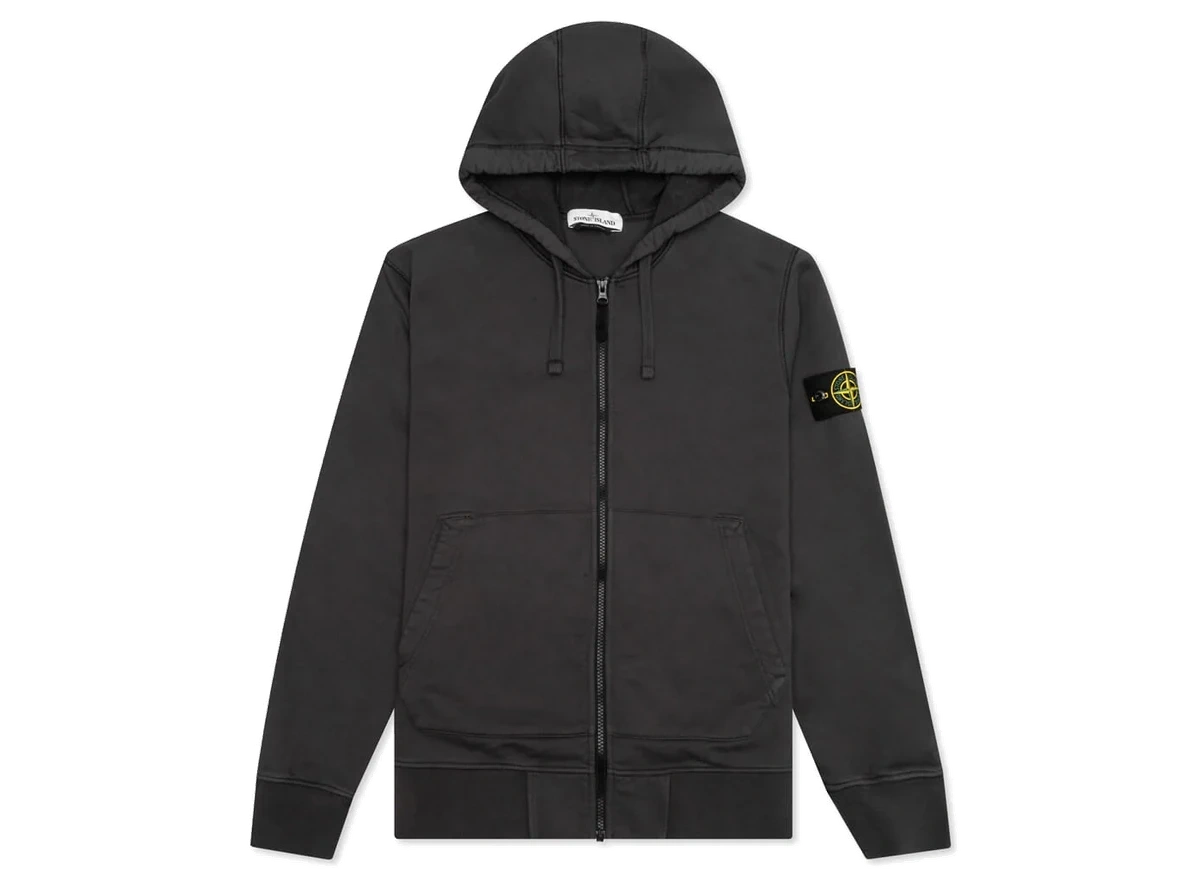 Foto del prodotto Stone Island Full Zip Hooded Sweatshirt 64251 Charcoal