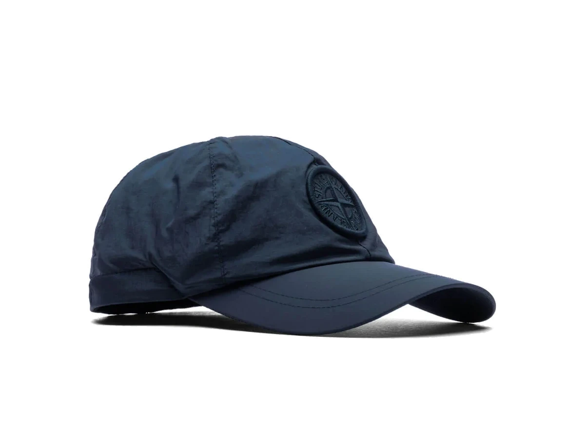 Stone Island 6-Panel Cap Avio Blue - Image 1
