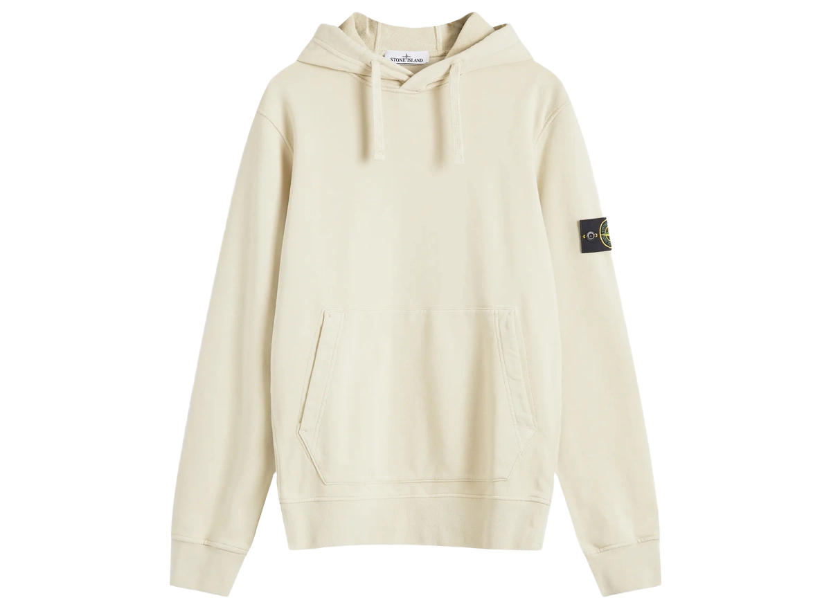 Stone Island Felpa Hoodie Ivory Produktfoto