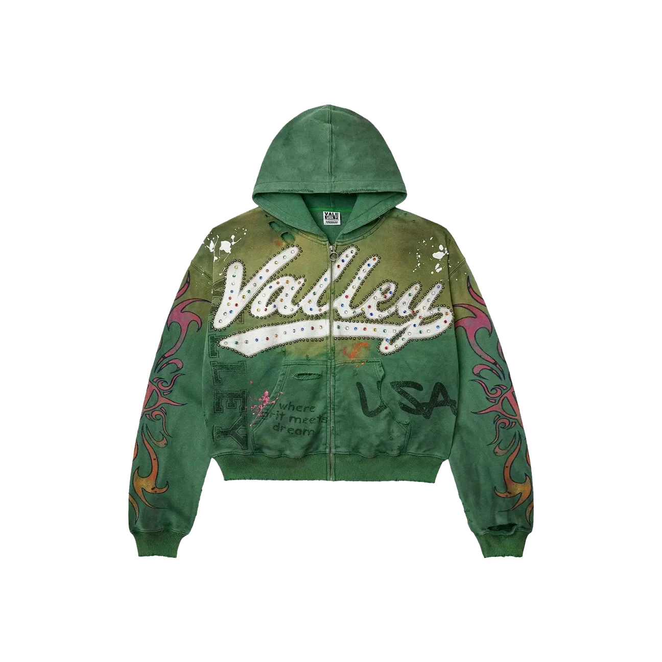 Foto del prodotto Vale Forever Inferno Zip Up Green