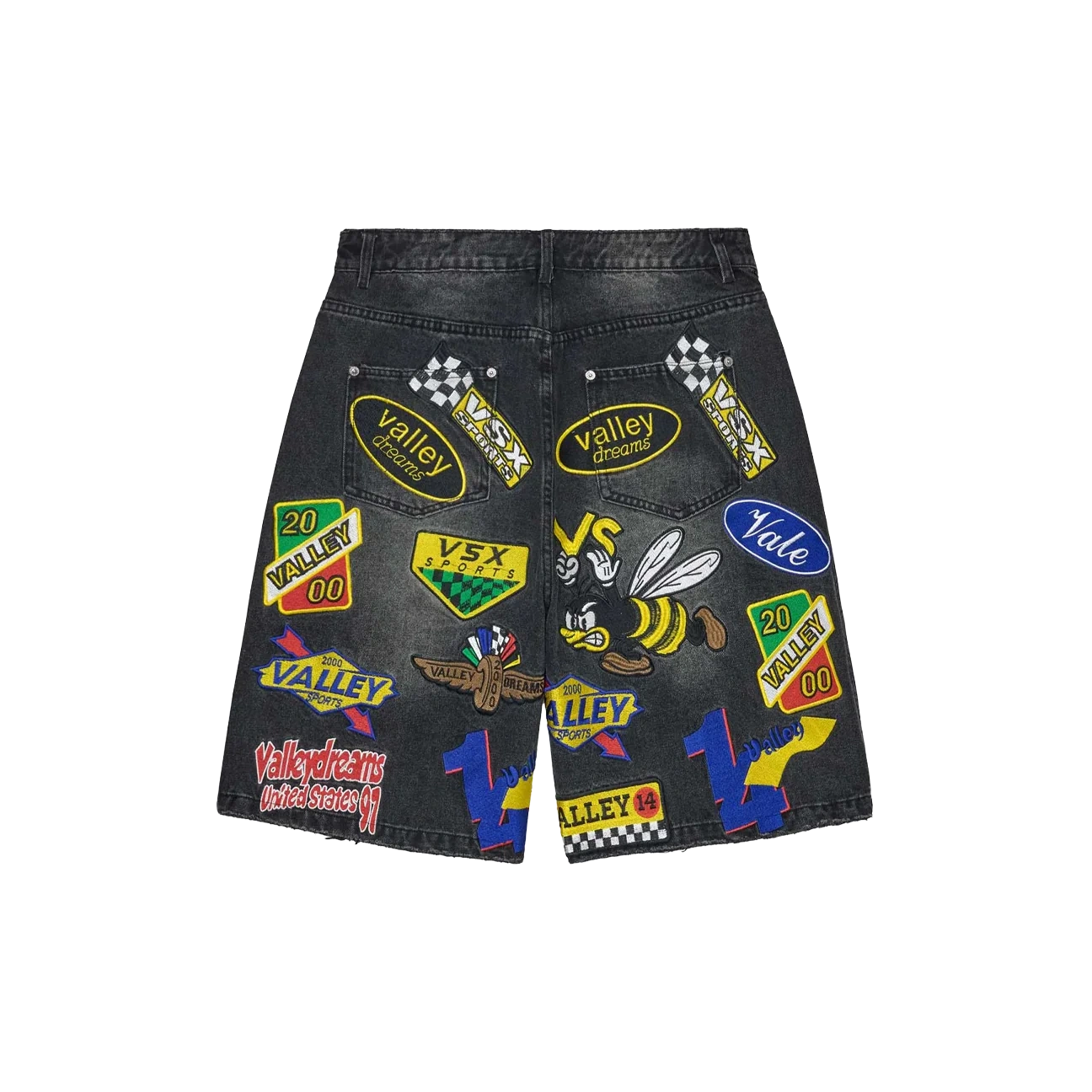 Vale Forever Passport Jorts Black - Image 1