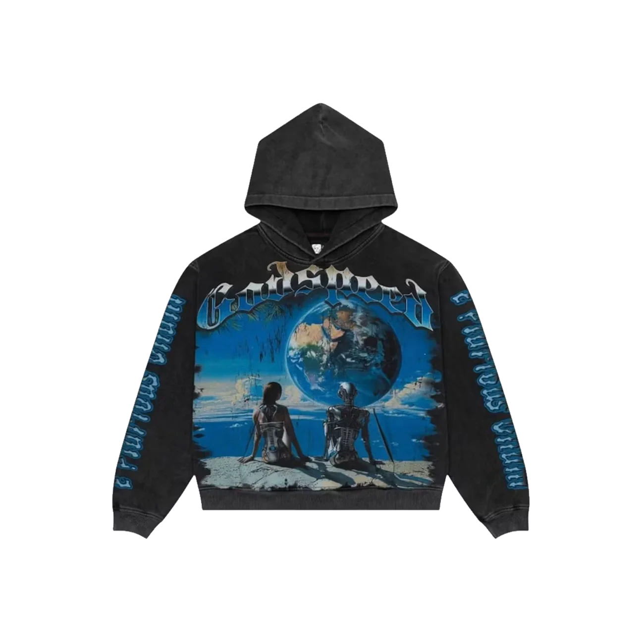 Godspeed Artificial Love Hoodie Black Wash Produktfoto