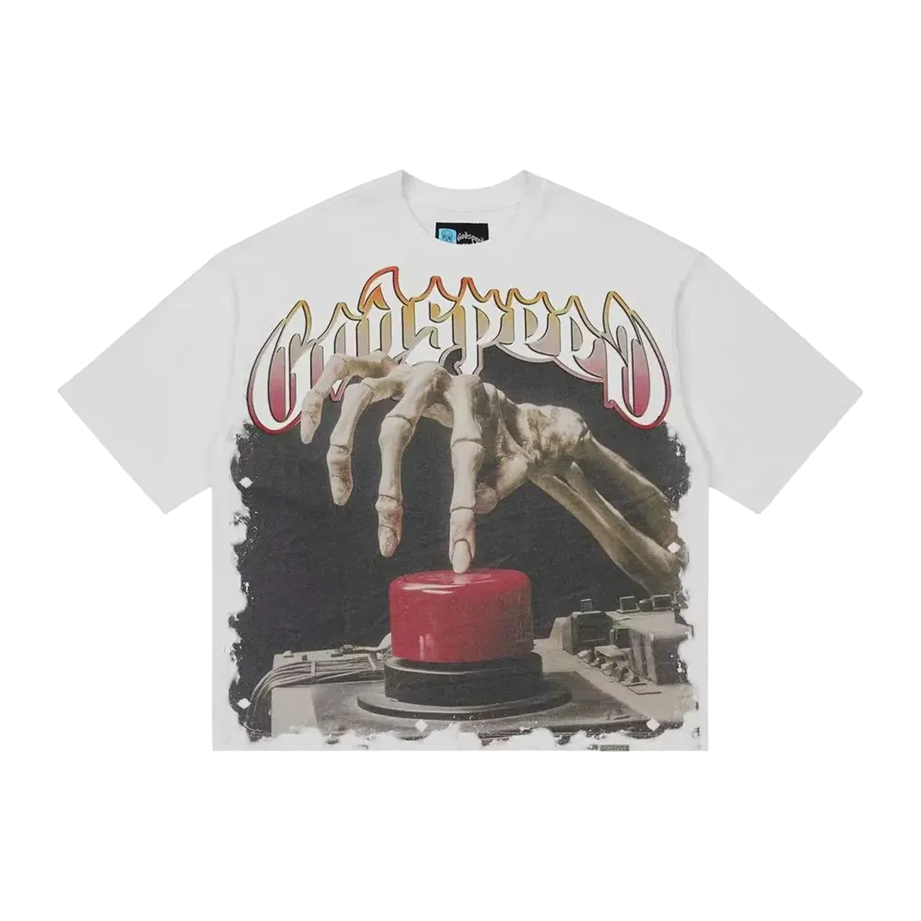 Godspeed Code Red T-Shirt White Red Produktfoto