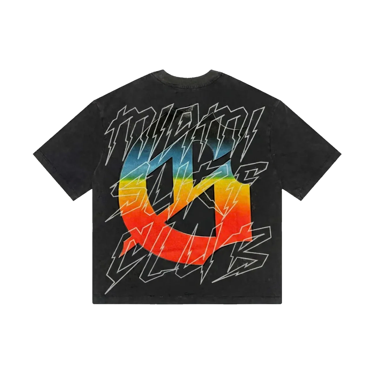 Godspeed Miami Surf Club T-Shirt Black - Image 1