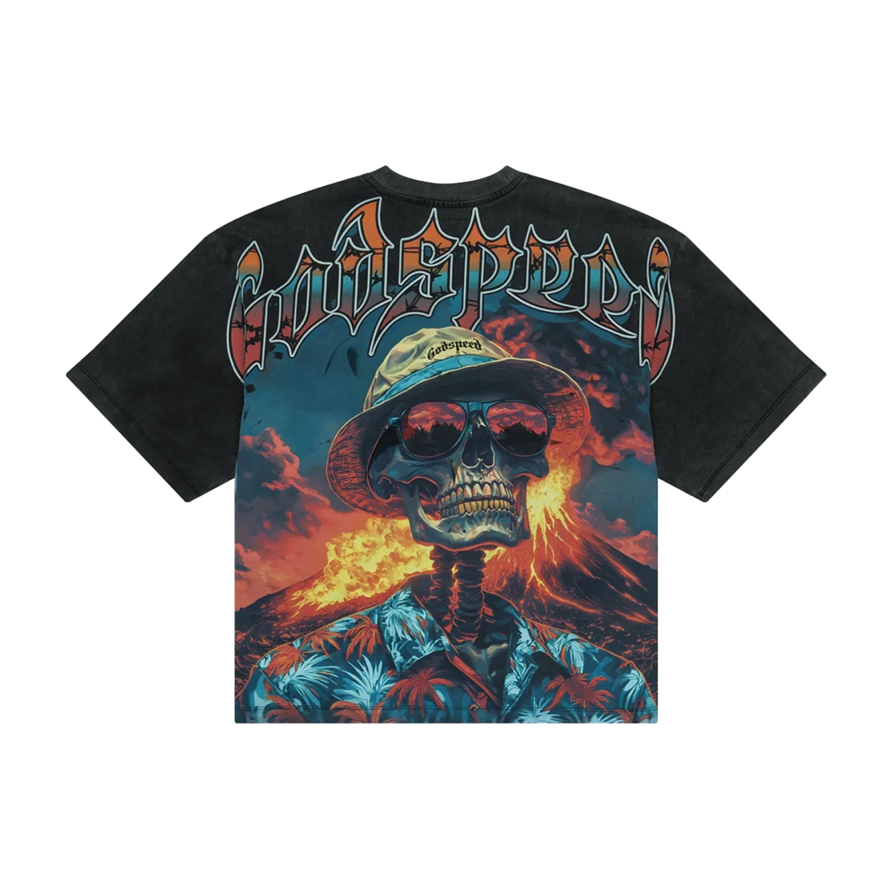 Godspeed Natural Disaster T-Shirt Black Wash - Image 1