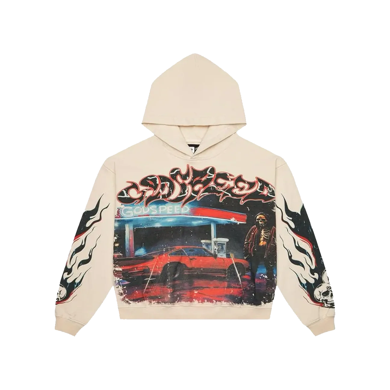 Godspeed Pitstop Hoodie Bone Produktfoto