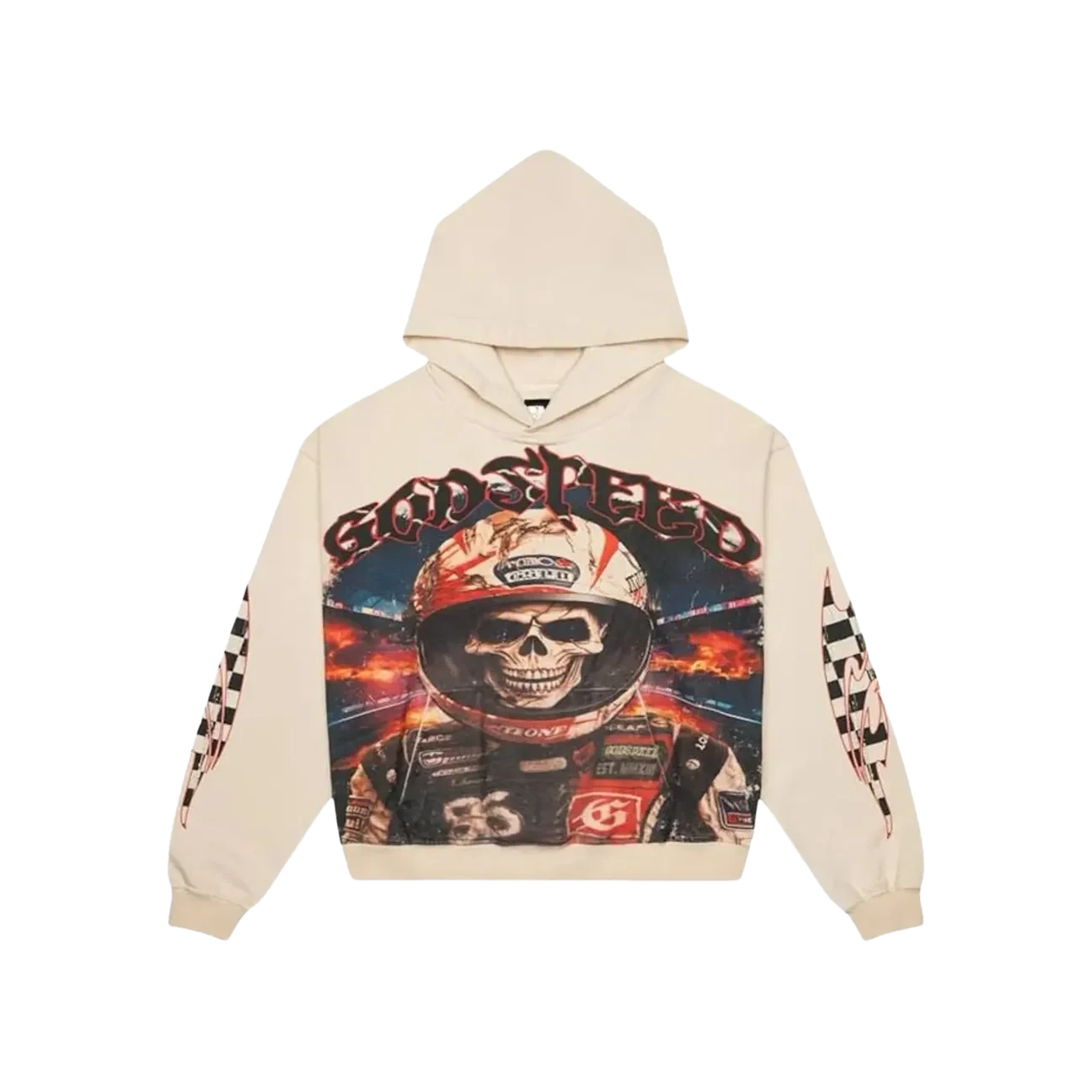 Godspeed Racer Goldie Hoodie Bone Produktfoto