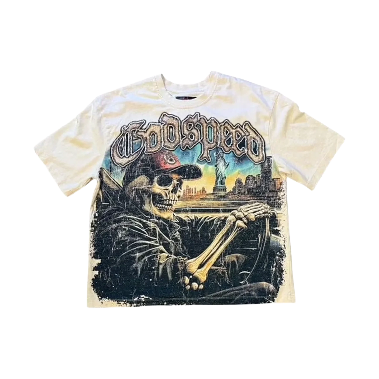 Godspeed Sightseeing T-Shirt Bone Produktfoto