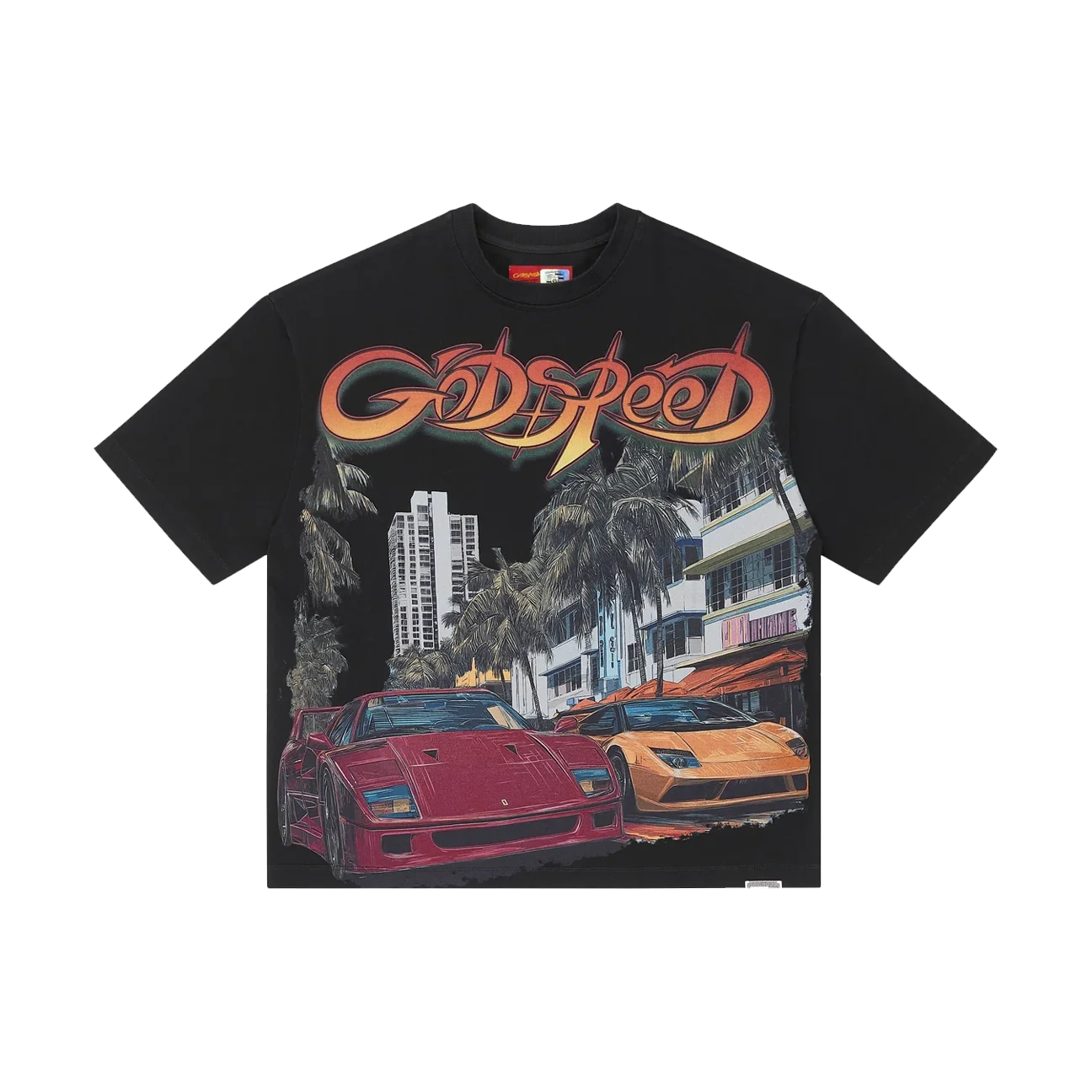 Godspeed South Beach Drive Miami Superrun T-Shirt Black Produktfoto