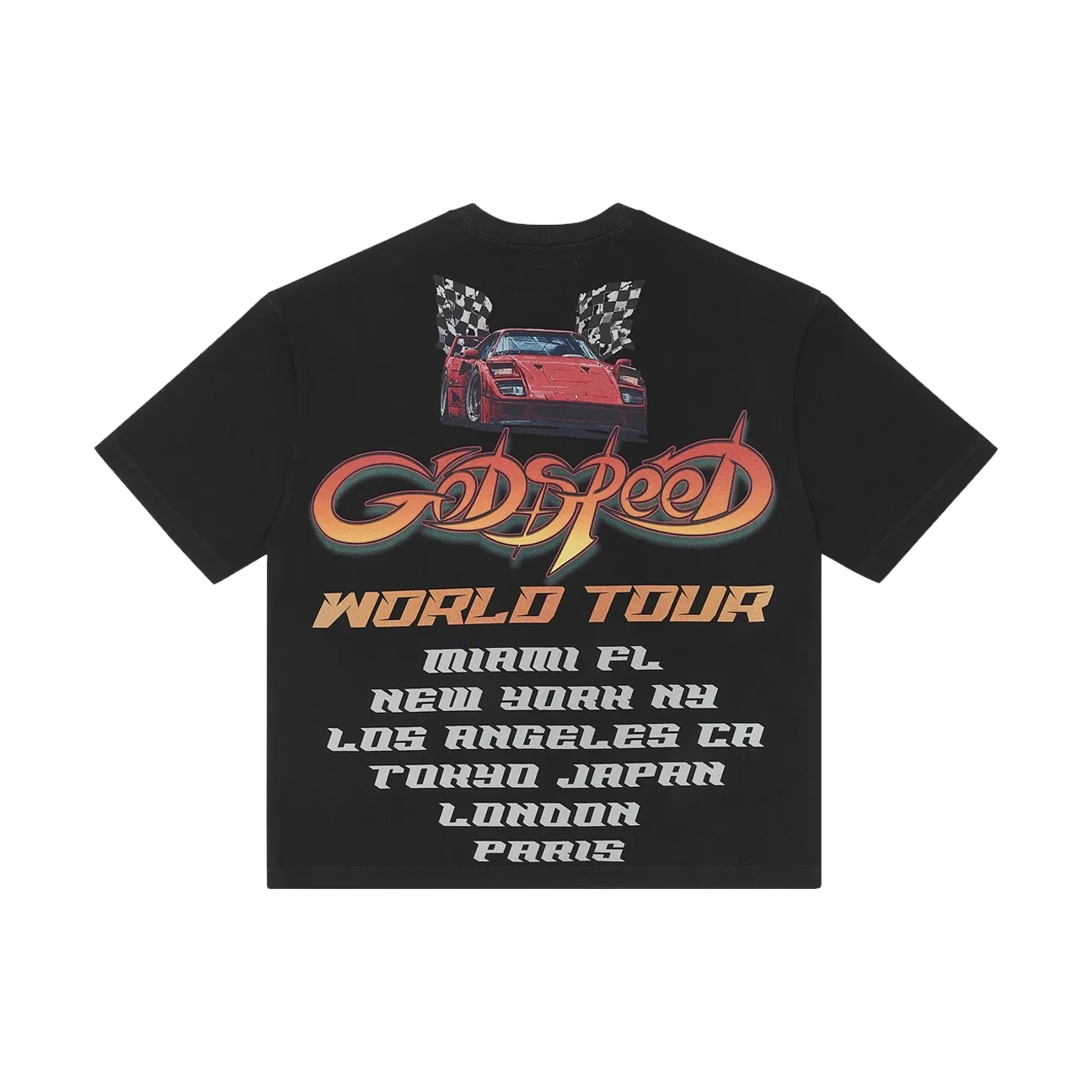 Godspeed South Beach Drive Miami Superrun T-Shirt Black - Image 1