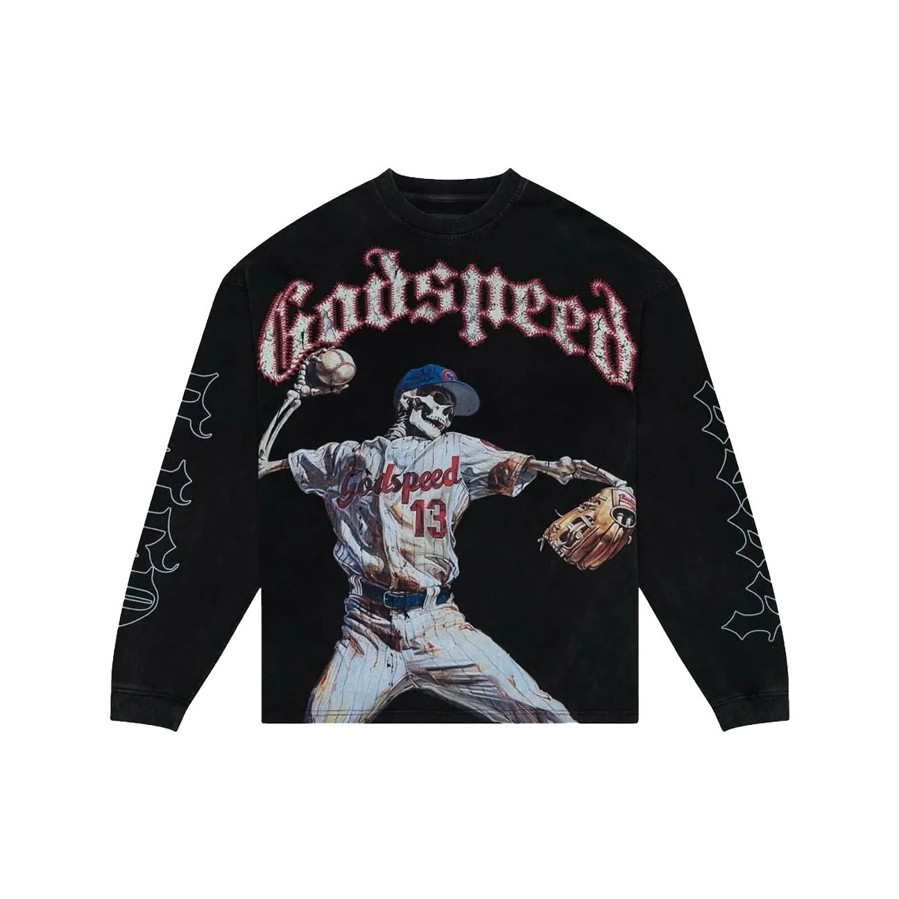 Godspeed Strike Out Long-Sleeve T-Shirt Black Produktfoto