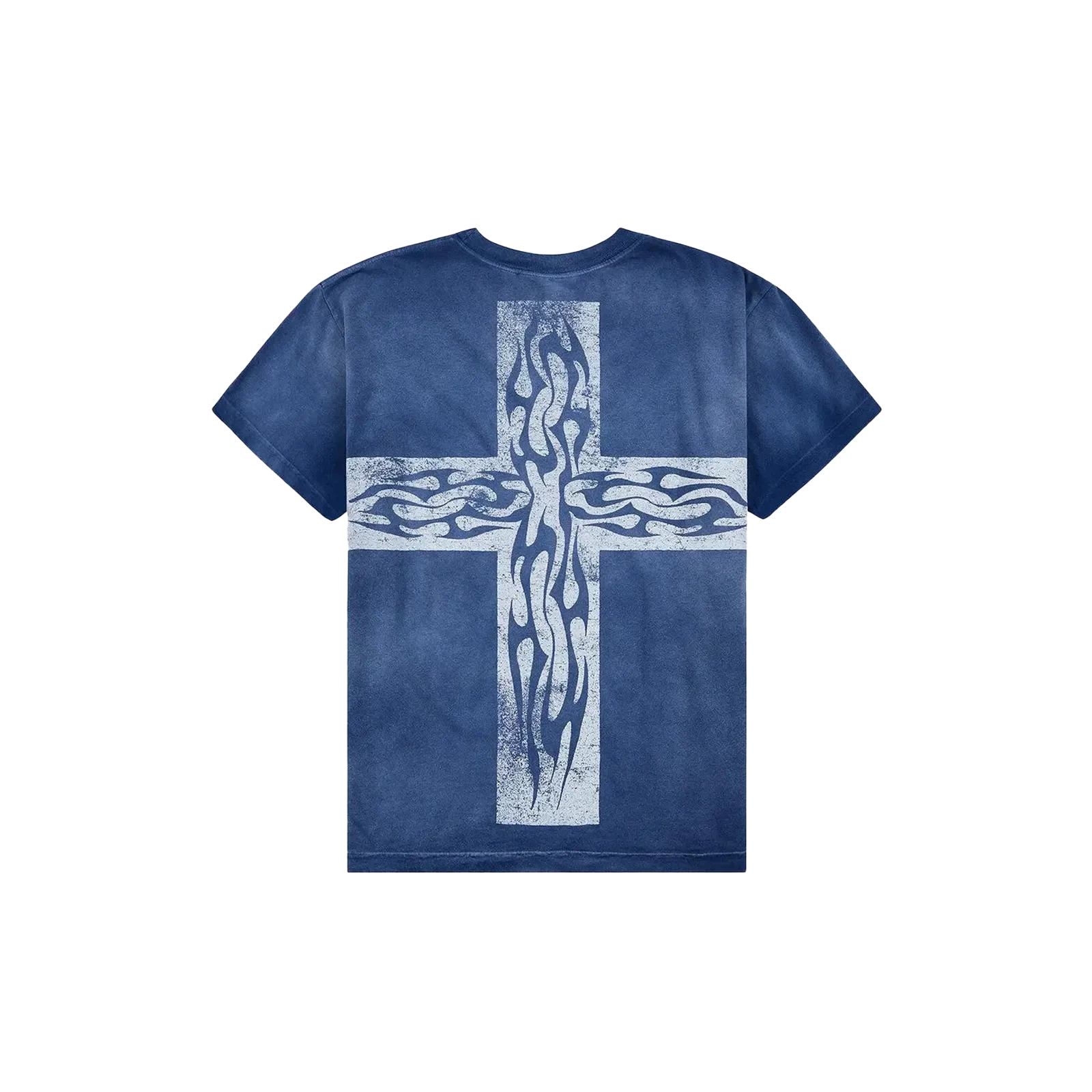 Hellstar Carry Your Cross T-Shirt Blue - Image 1