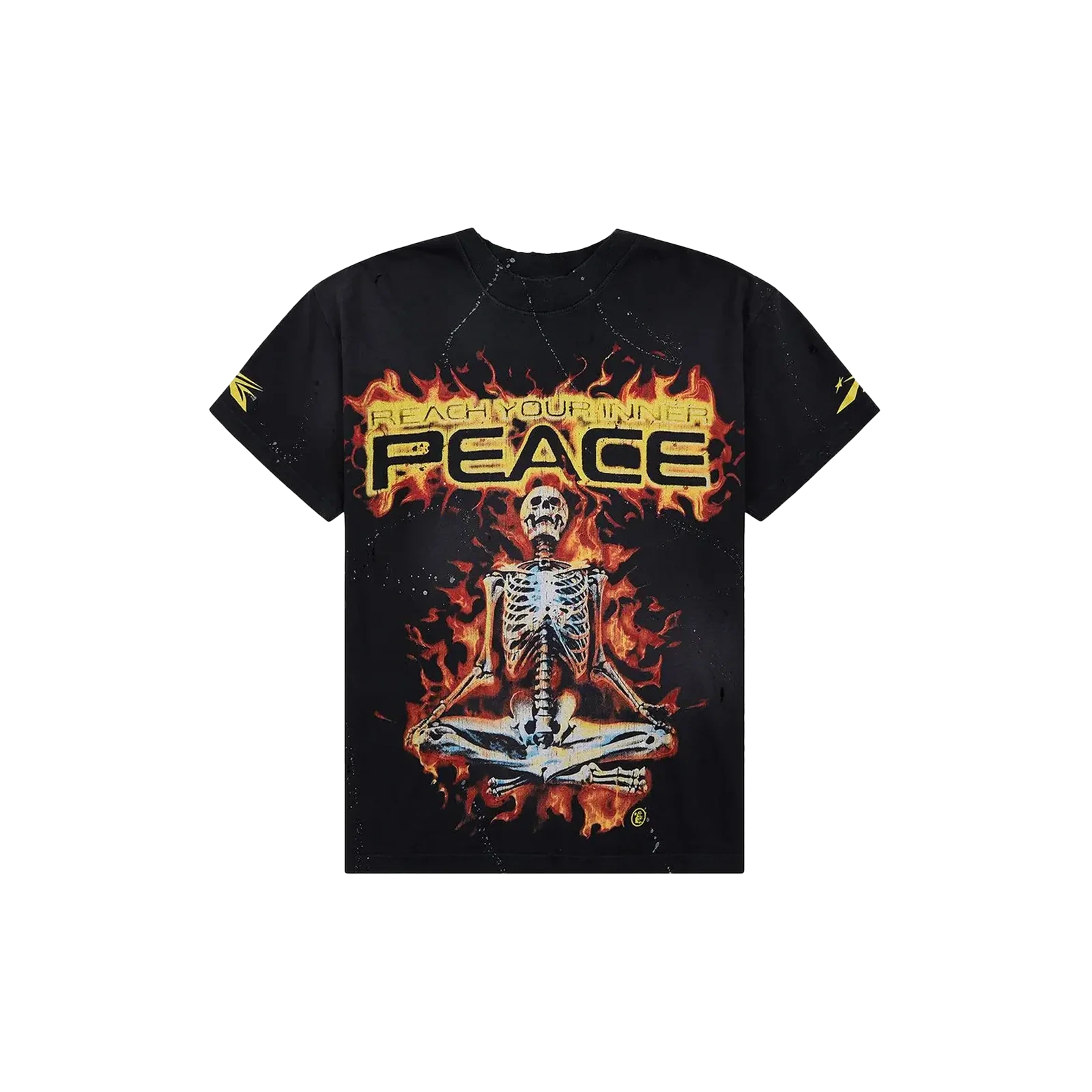 Hellstar Inner Peace Skeleton T-Shirt Black Produktfoto