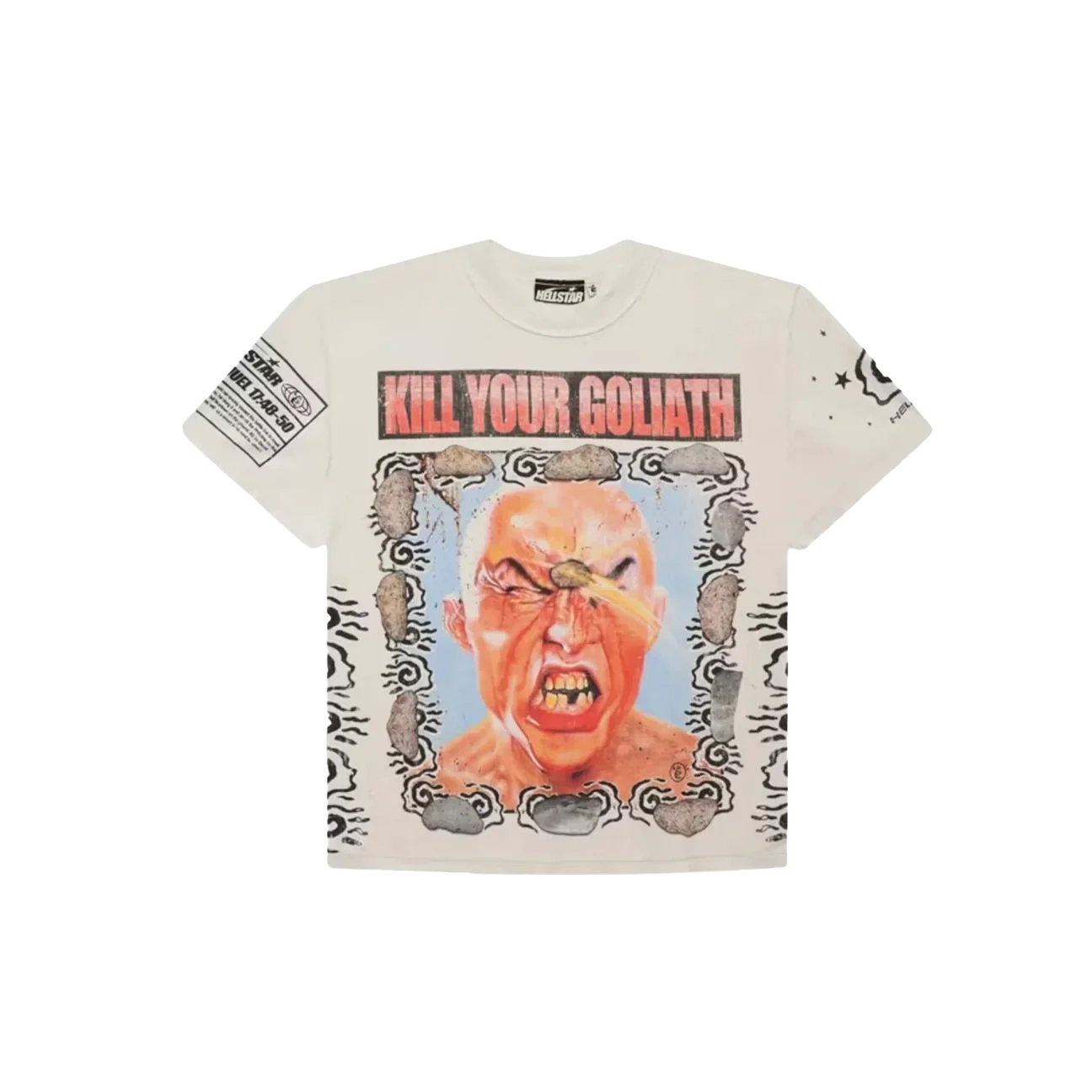 Hellstar Kill Your Goliath T-Shirt White Produktfoto