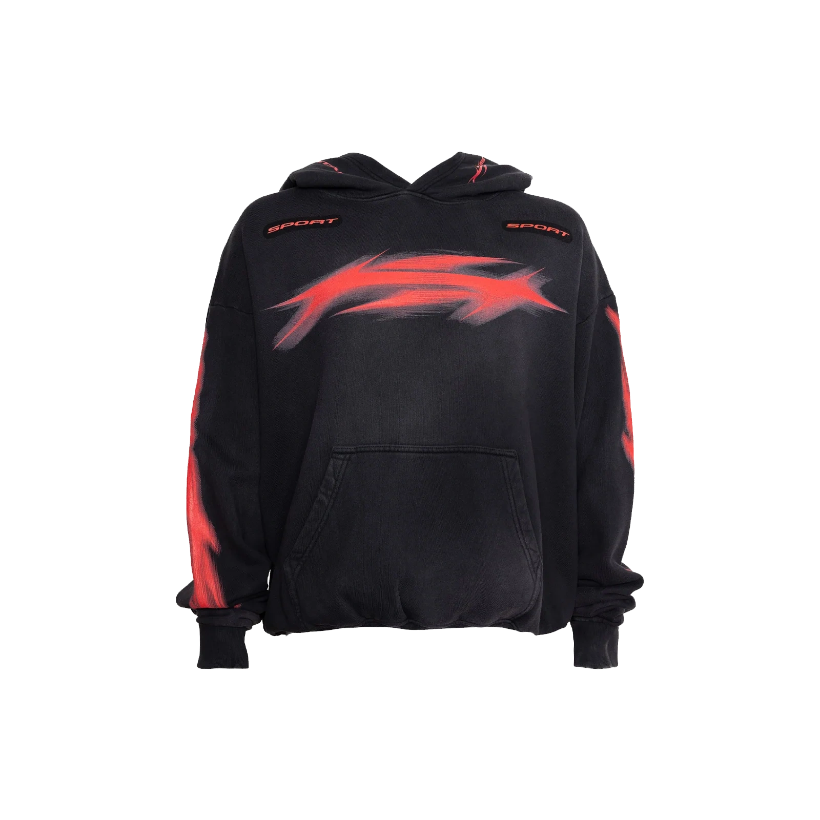 Hellstar Motion Blur Hoodie Black Produktfoto