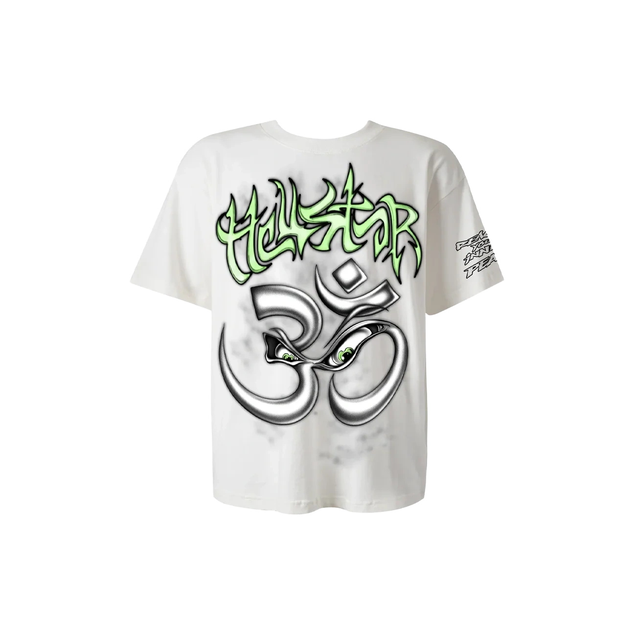 Hellstar Reach Your Inner Peace Om T-Shirt White Produktfoto