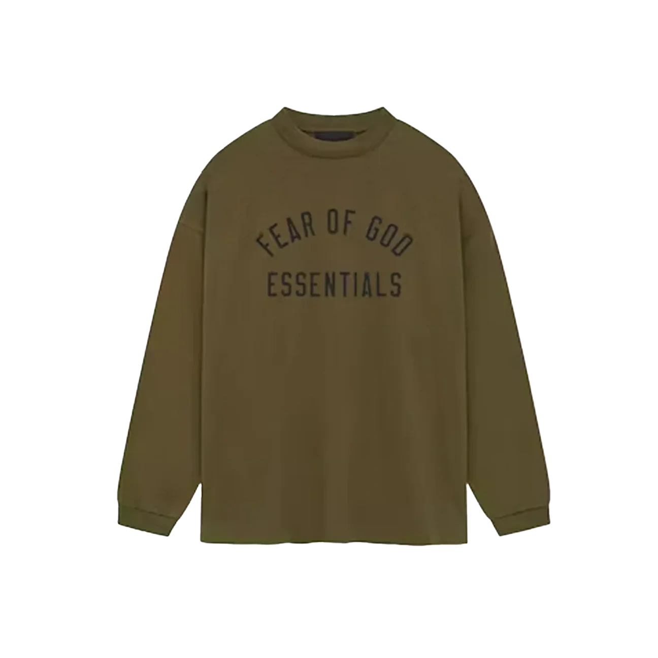 Fear of God Essentials Jersey Longsleeve Tee Olive Produktfoto