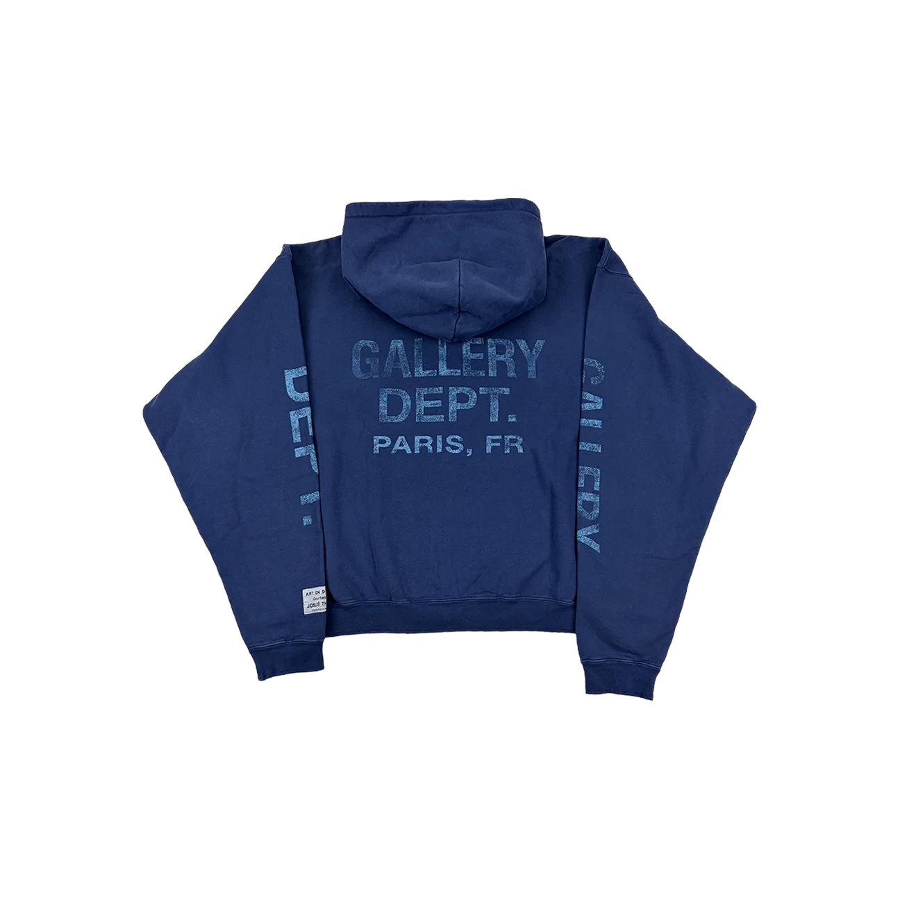 Gallery Dept. 90's Logo Zip Up Hoodie Navy - Image 1