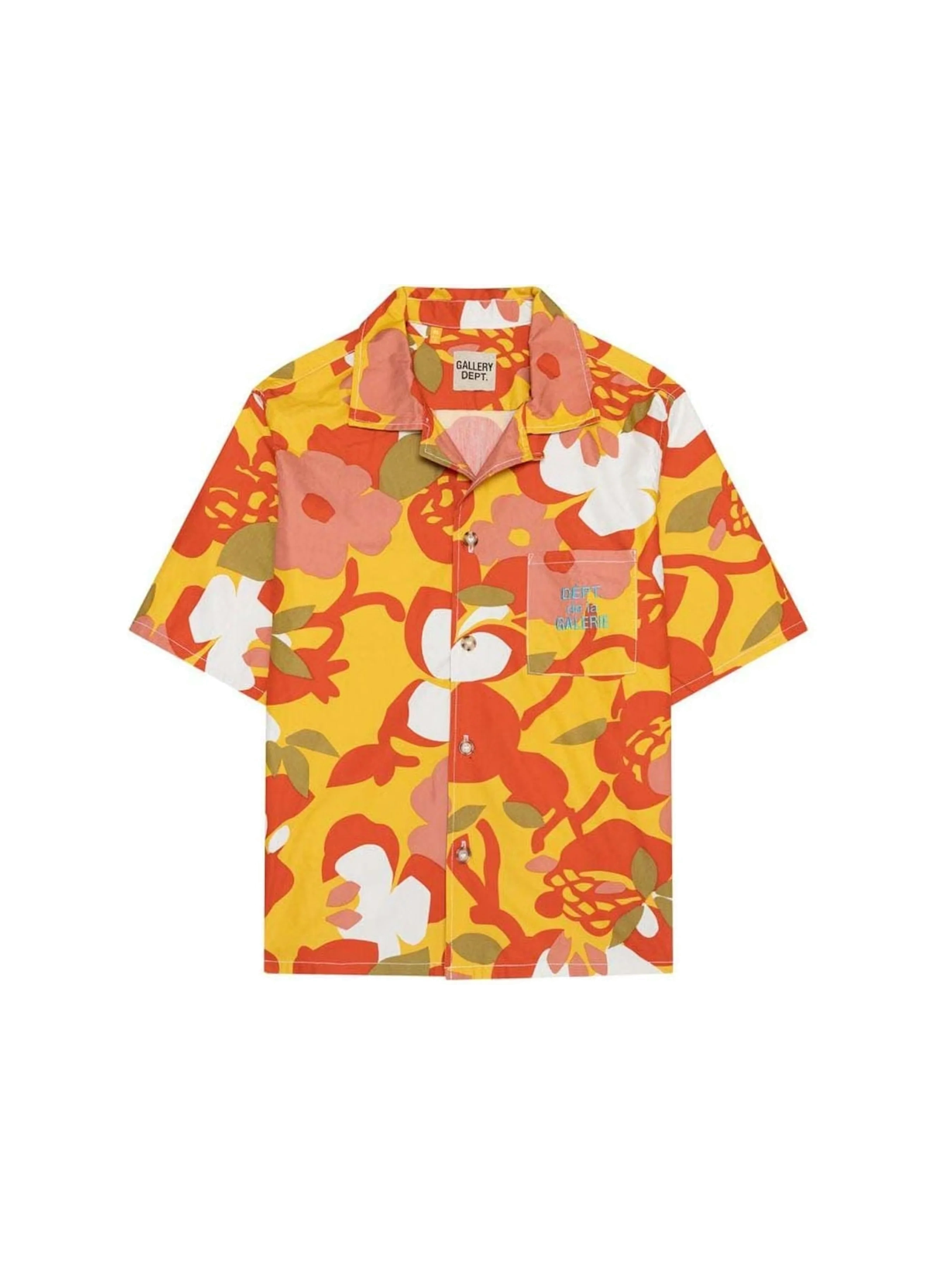 Gallery Dept. Cotton Patterned Parker Shirt Orange Produktfoto