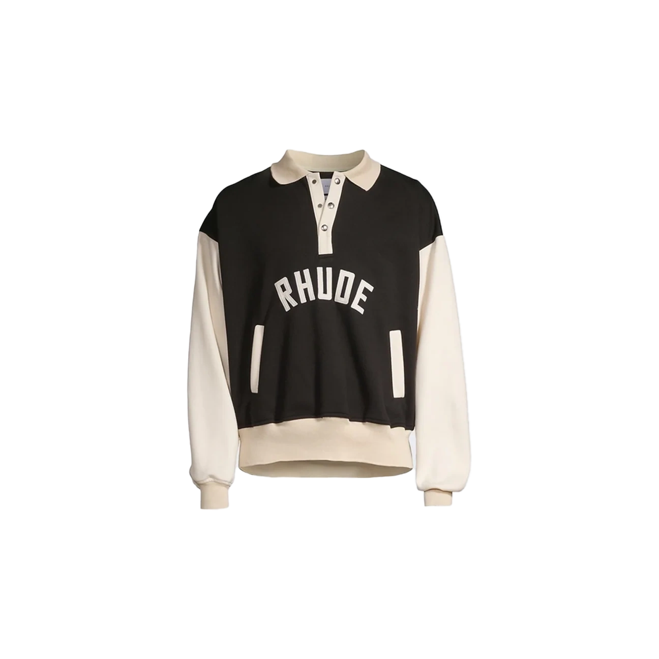 Rhude x Lamborghini Automobili Pique Polo Shirt Black White Produktfoto