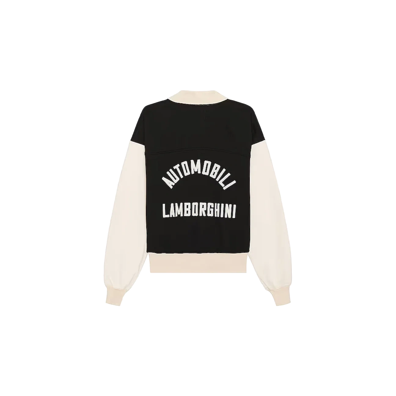 Rhude x Lamborghini Automobili Pique Polo Shirt Black White - Image 1