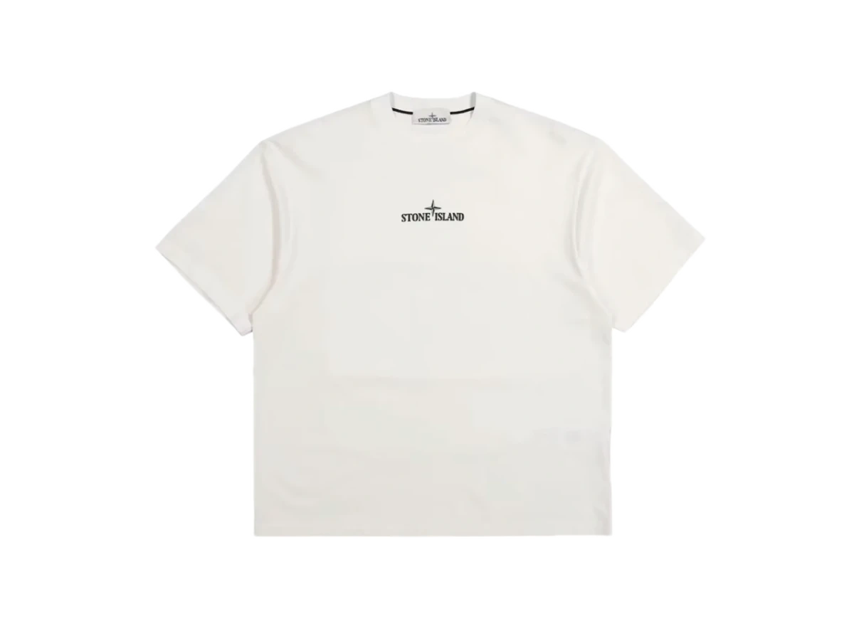 Foto del prodotto Stone Island Combed Organic Cotton Jersey White