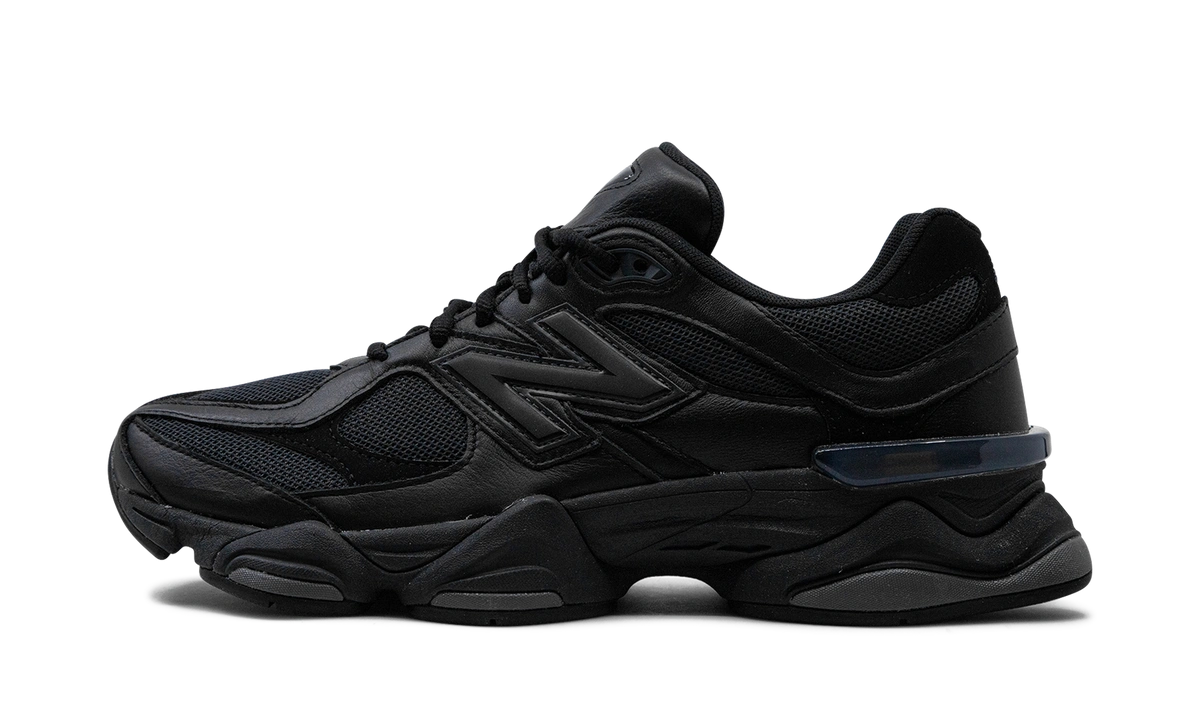 New Balance 9060 Triple Black Leather product photo