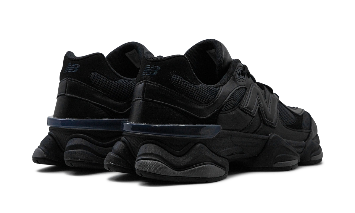 New Balance 9060 Triple Black Leather - Image 2