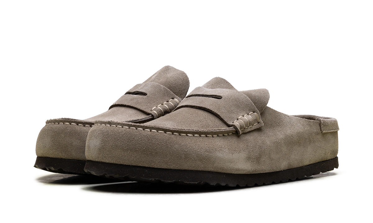 Birkenstock Naples Wrapped Suede Leather Taupe - Image 1