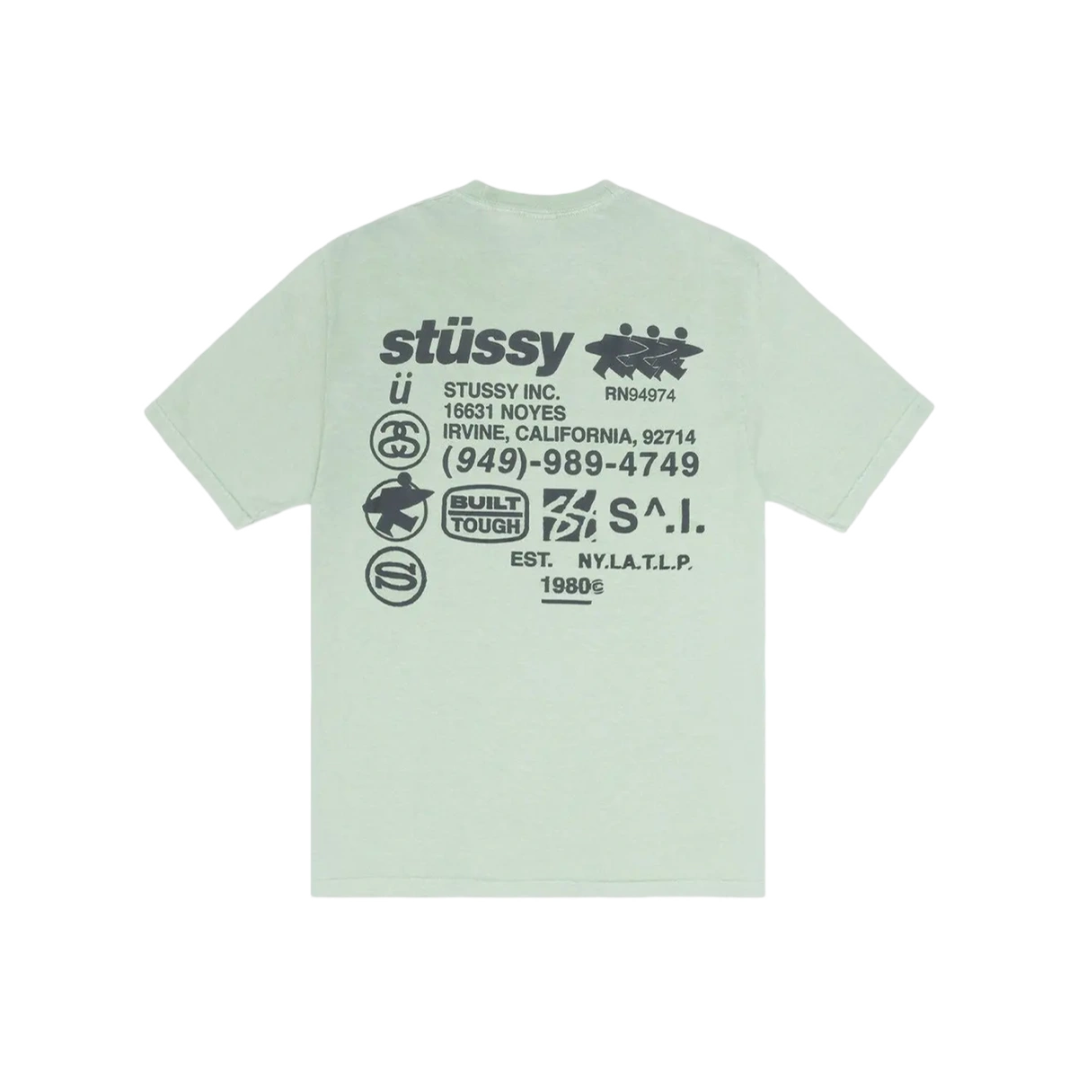 Stüssy DNA Pigment Dyed Tee Granite - Image 1