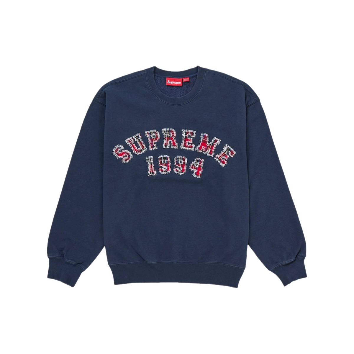 Foto del prodotto Supreme Plaid Arc Crewneck Navy