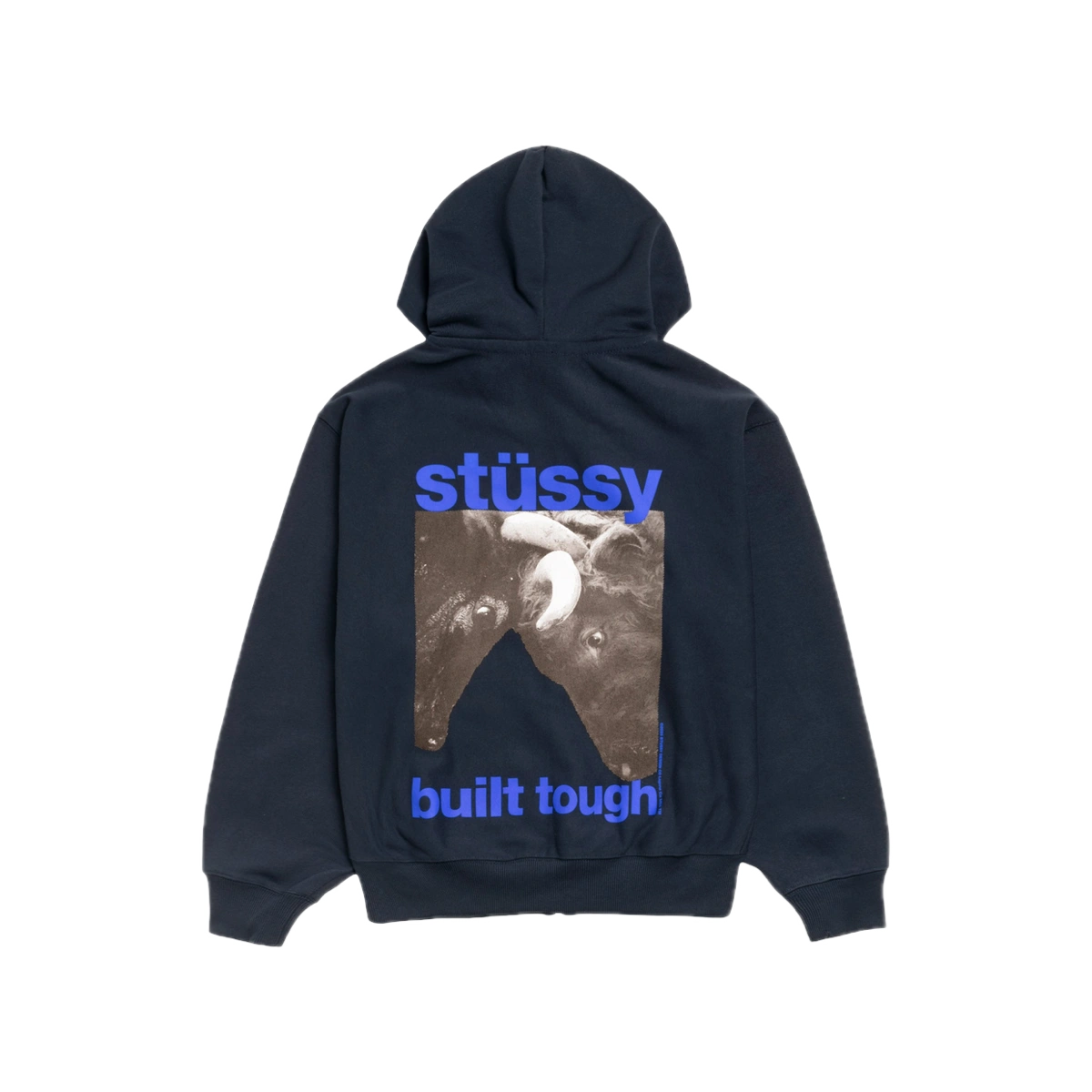 Stüssy Built Tough Zip Hoodie Navy - Image 1