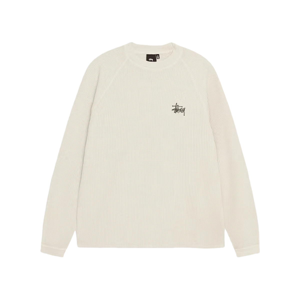 Stüssy Raglan Thermal L/S Crew Bone - Image 1