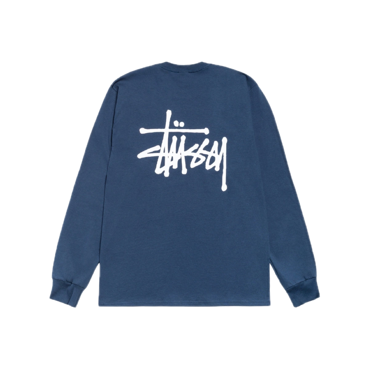 Stüssy Basic LS Tee Navy - Image 1