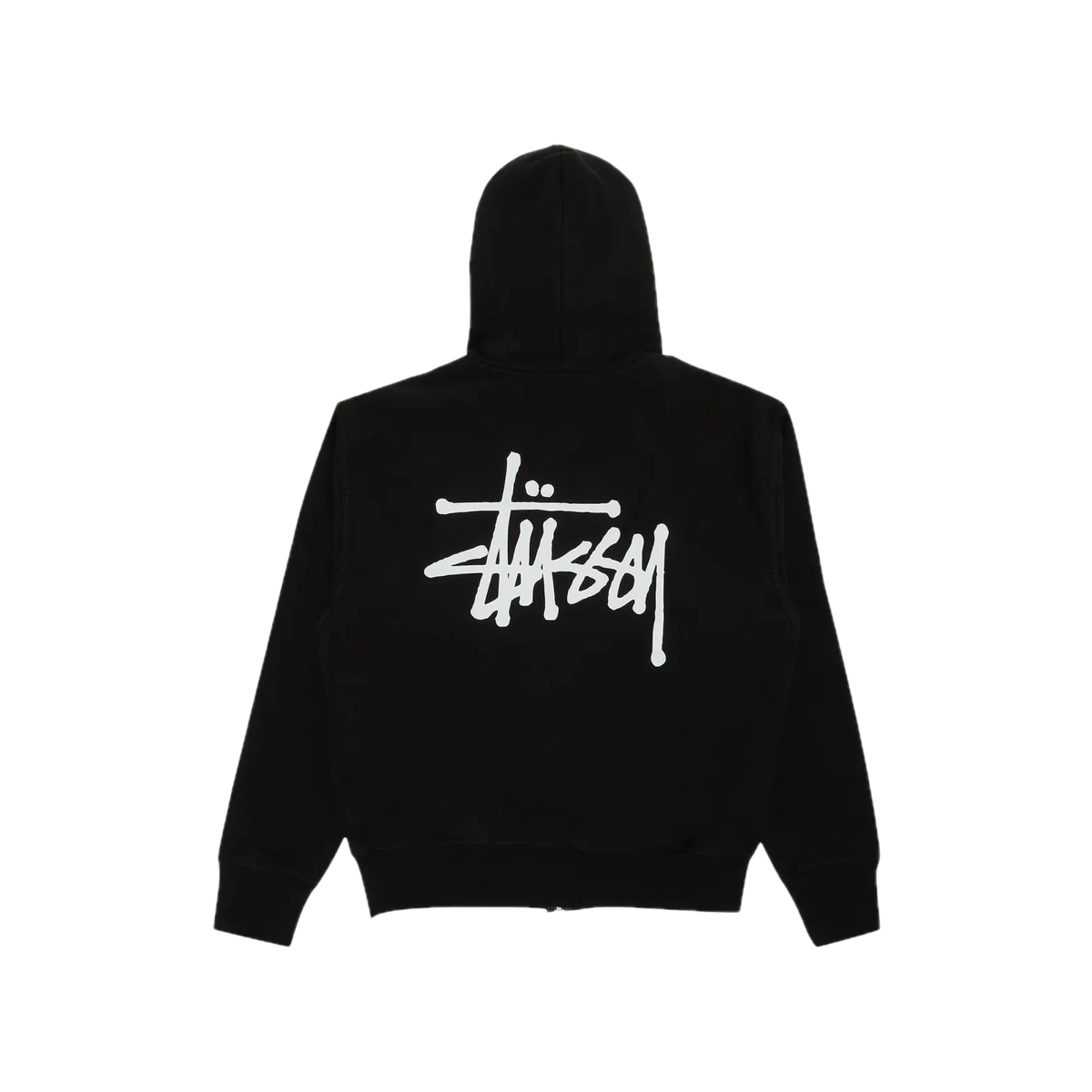 Stüssy Basic Zip Hoodie Black - Image 1