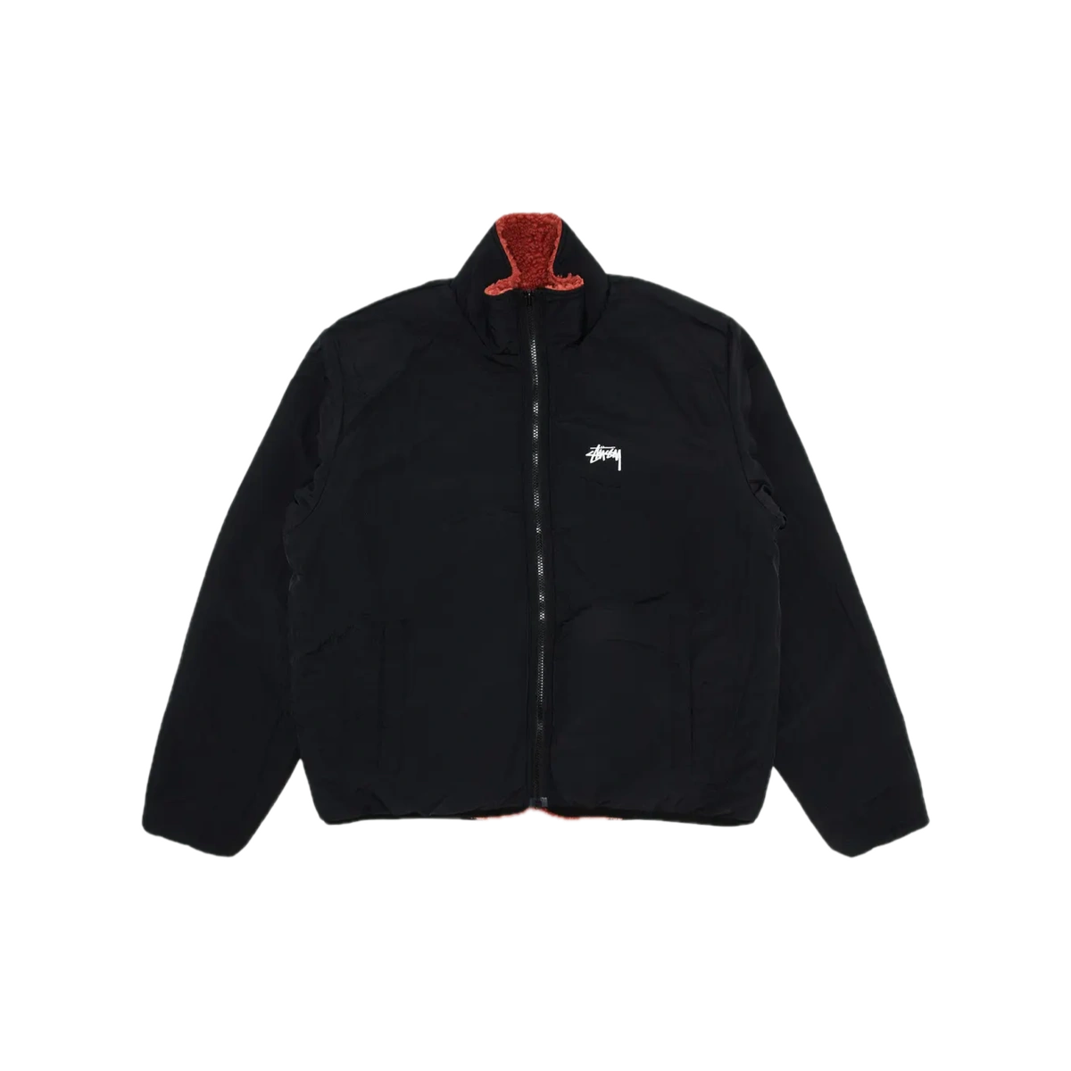 Stüssy Sherpa Reversible Jacket Terra Cotta - Image 2
