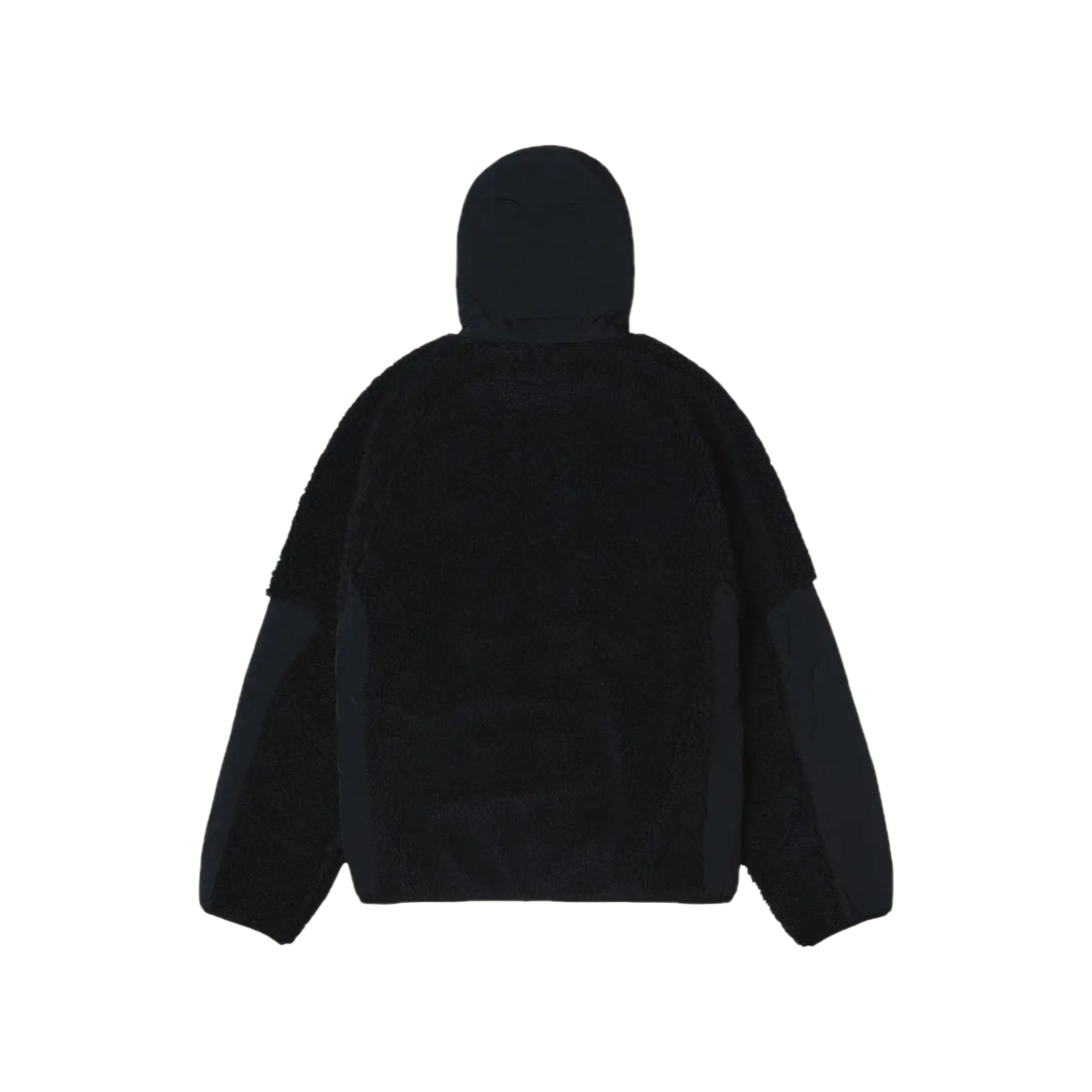 Stüssy Sherpa Paneled Hooded Jacket Black - Image 1