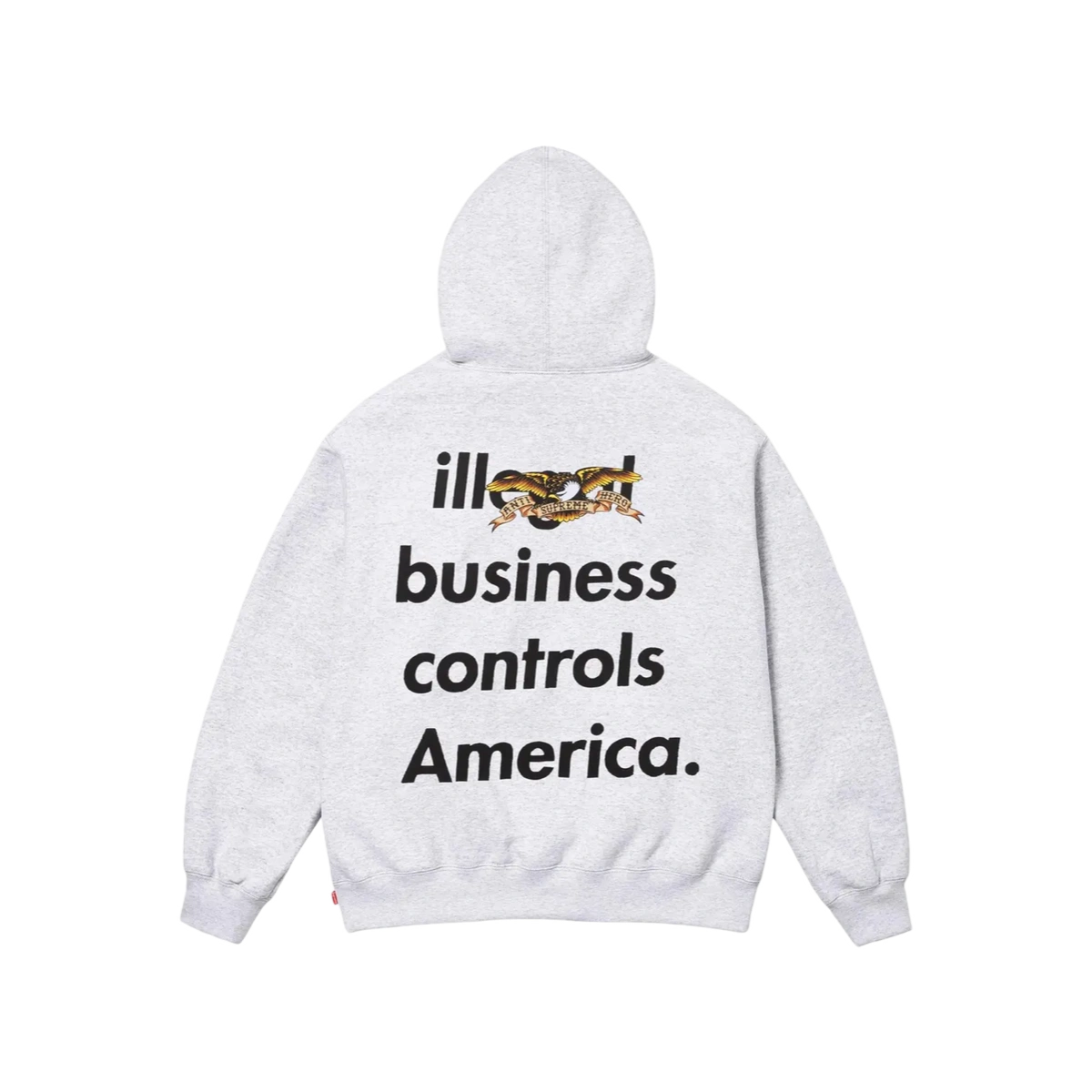 Supreme ANTIHERO Hooded Sweatshirt (FW25) Ash Grey - Image 1