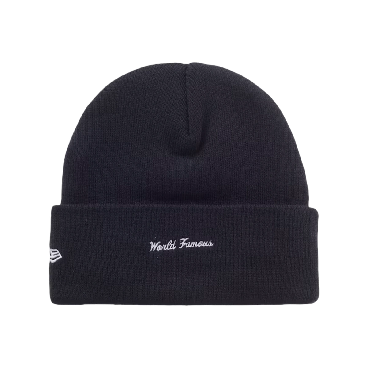 Supreme New Era Box Logo Beanie (FW25) Navy - Image 1
