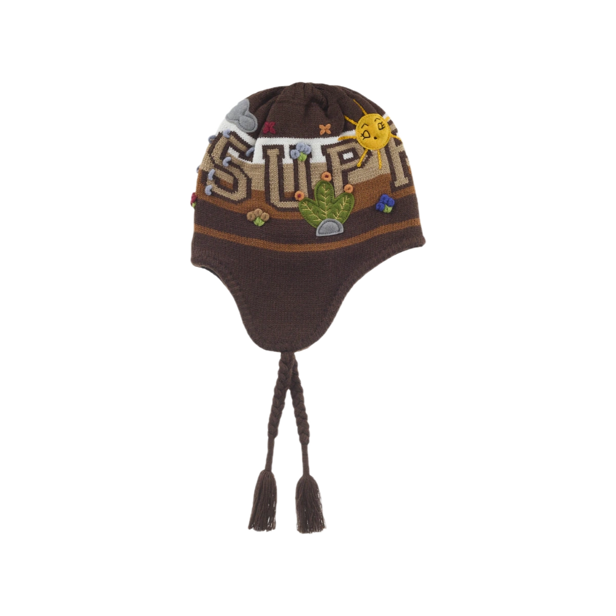 Foto del prodotto Supreme Felt Applique Earflap Beanie Brown