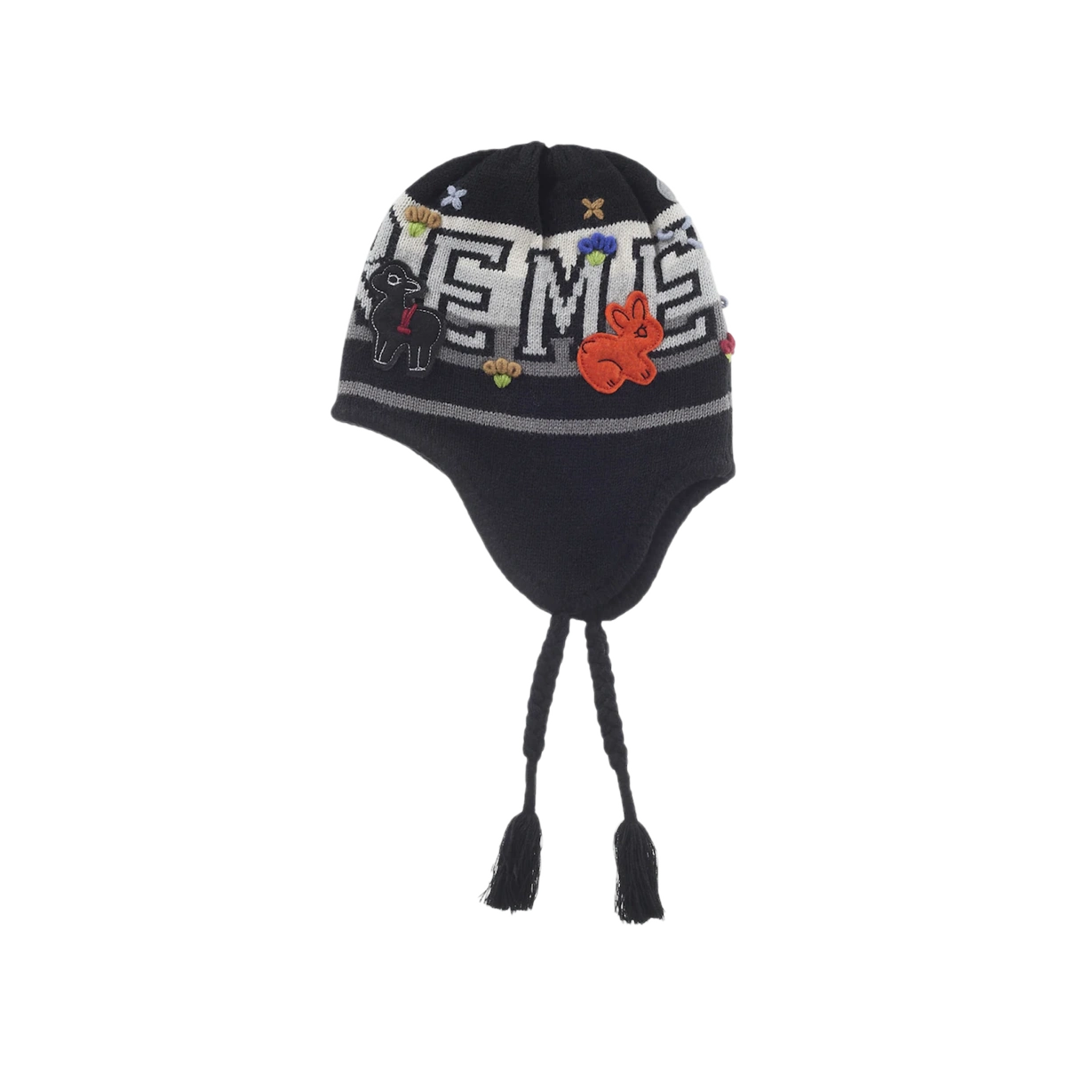Foto del prodotto Supreme Felt Applique Earflap Beanie Black