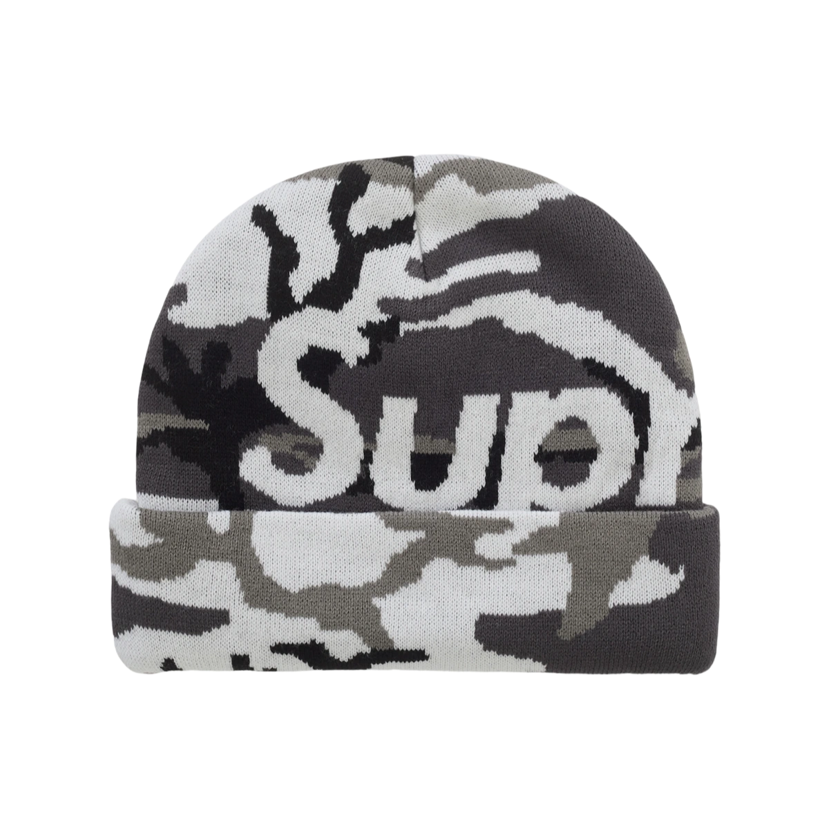 Foto del prodotto Supreme Camo Big Logo Beanie Snow Camo