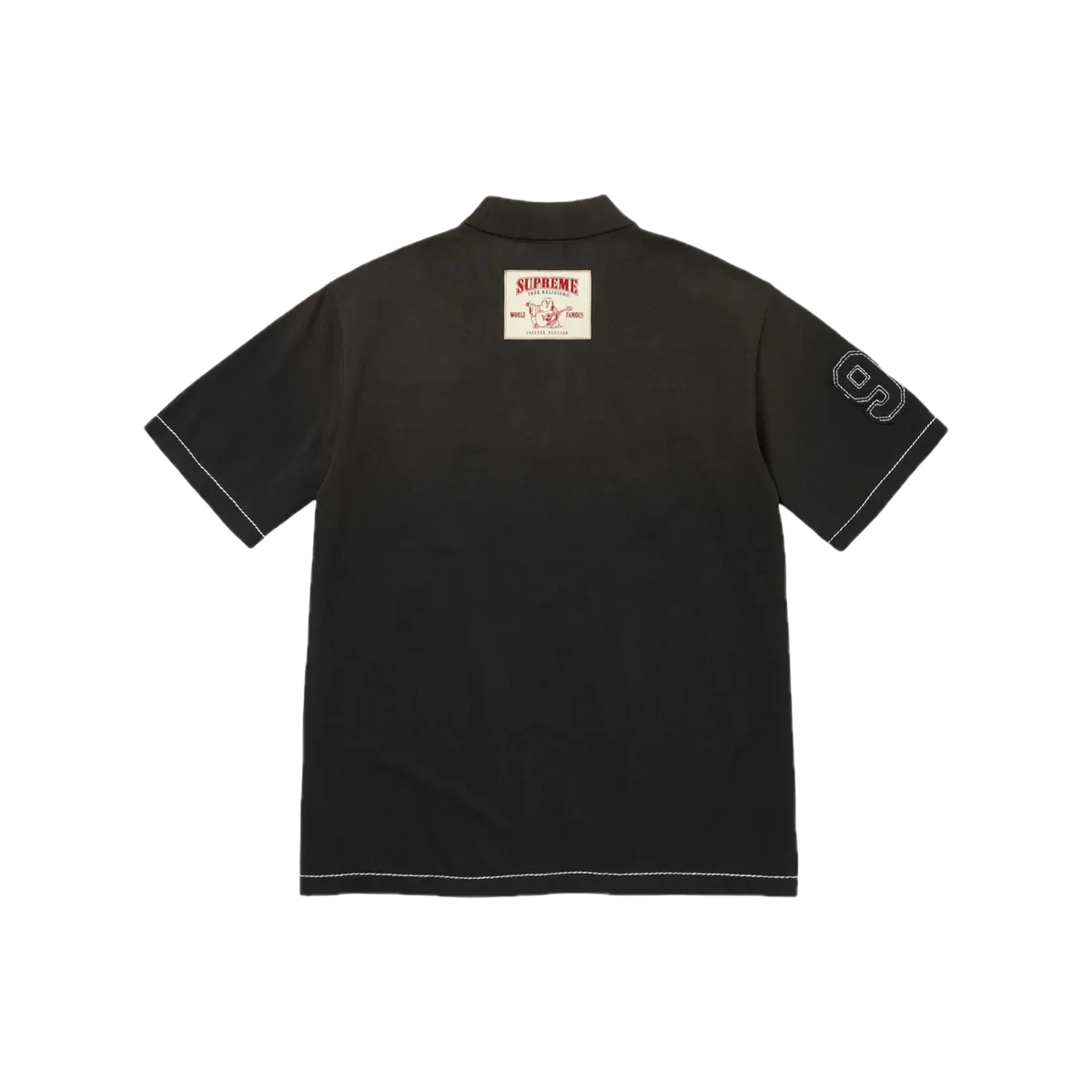 Supreme True Religion Applique Polo Black - Image 1