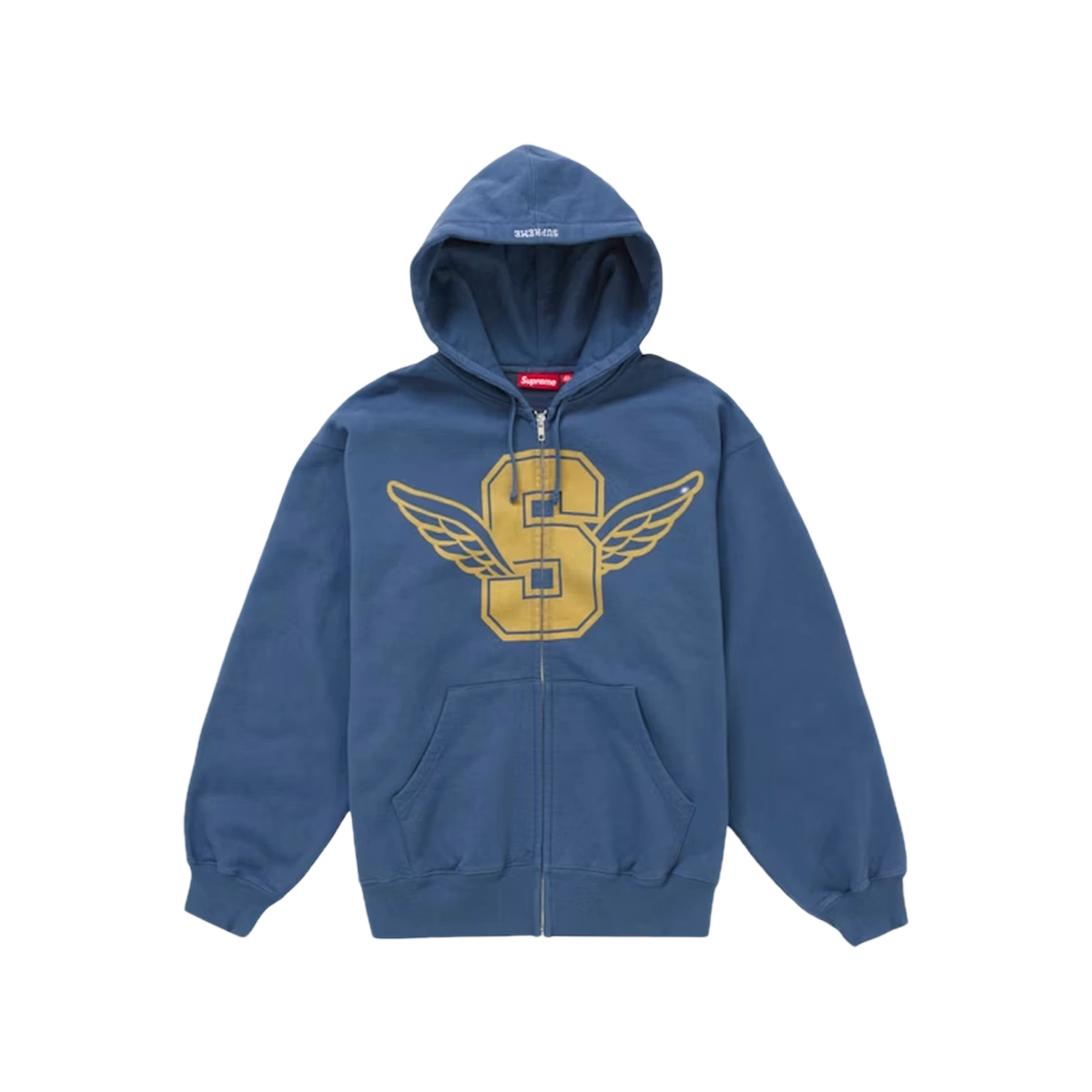Foto del prodotto Supreme Wings Zip Up Hooded Sweatshirt Dark Blue