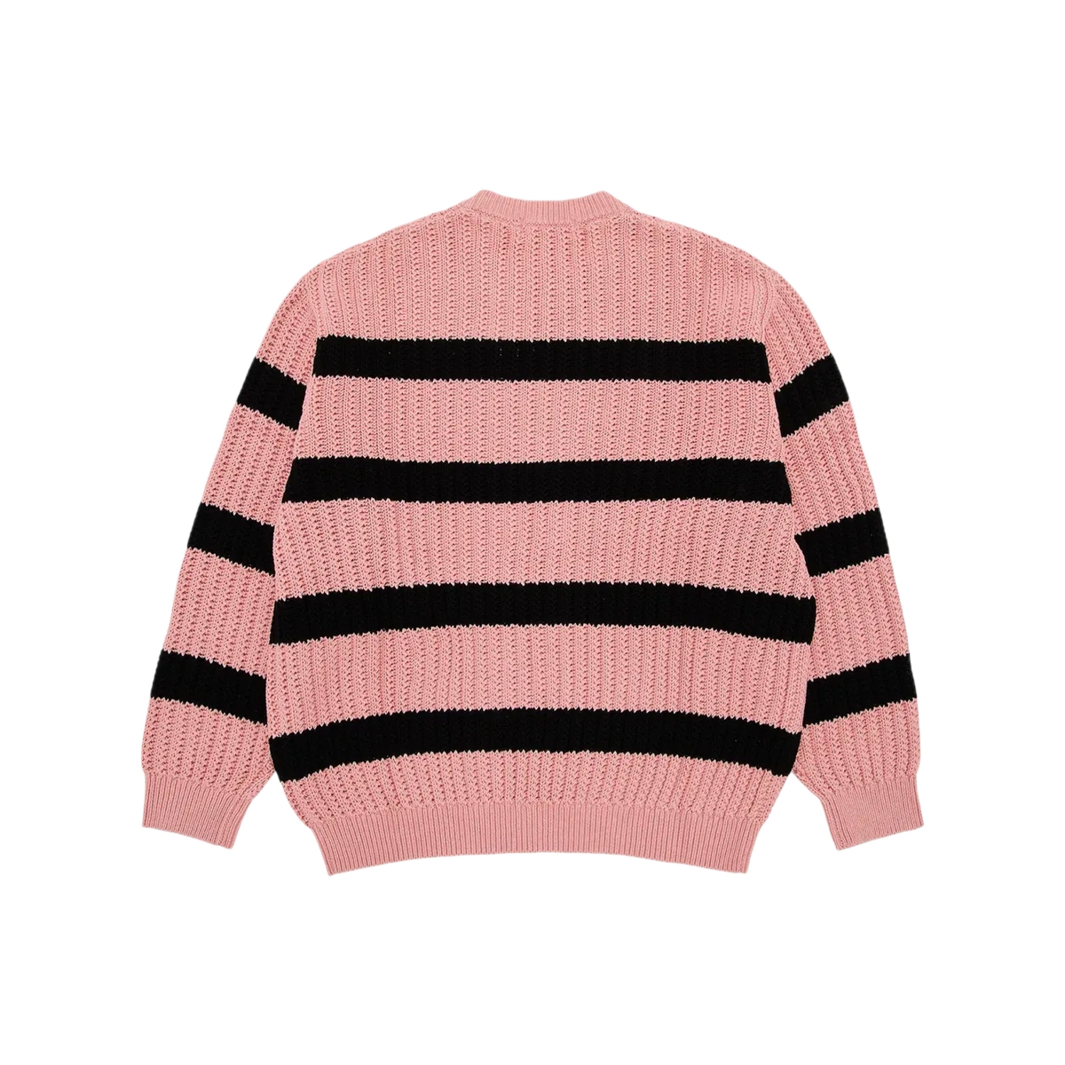 Supreme Loose Gauge Stripe Small Box Sweater Pink - Image 1